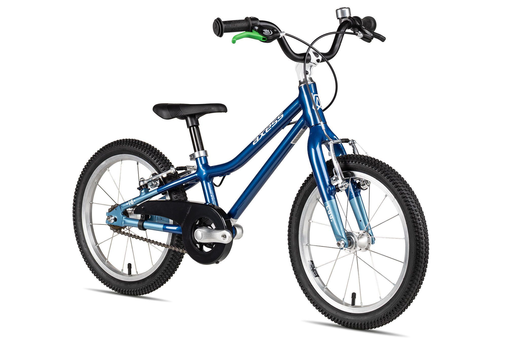 Axess Kinderfahrrad Axess LUU. 16, 1 Gang Alloy non QR Schaltwerk, Fixie / Singlespeed, leichter Aluminiumrahmen blau