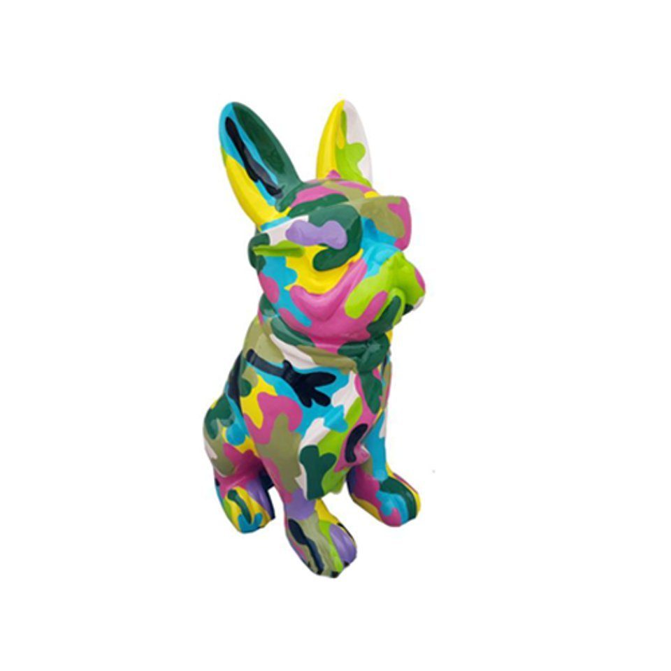 JVmoebel Skulptur Design Dekoration Figur Hund aus Kunststoff Garten Skulptur Statuen 80 cm Deko