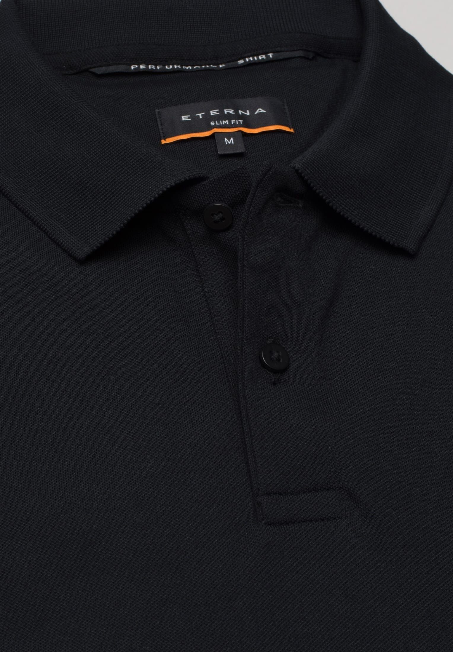 Eterna Poloshirt schwarz