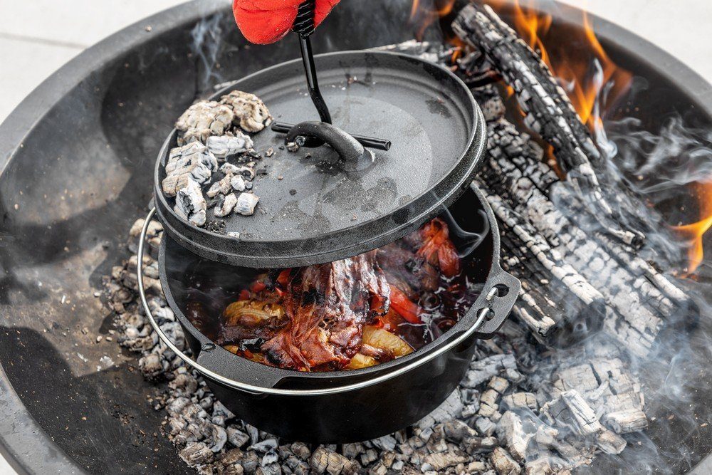 Activa Holzkohlegrill Schwenkgrill Merlin & Dutch Oven 4,26 Liter 2in1