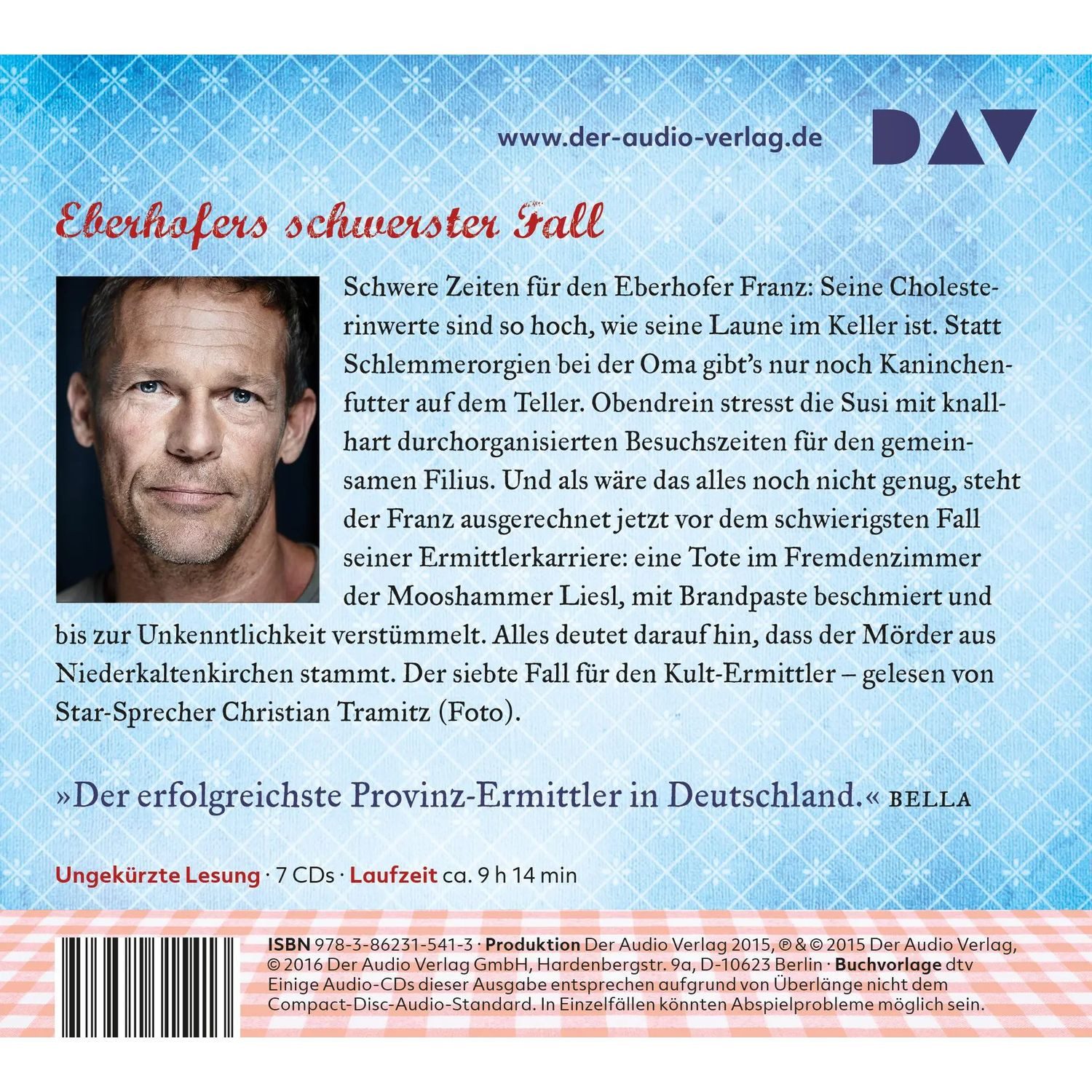 Der Audio Verlag Hörspiel Leberkäsjunkie. Der 7. Fall für den Eberhofer. Ein Provinzkrimi