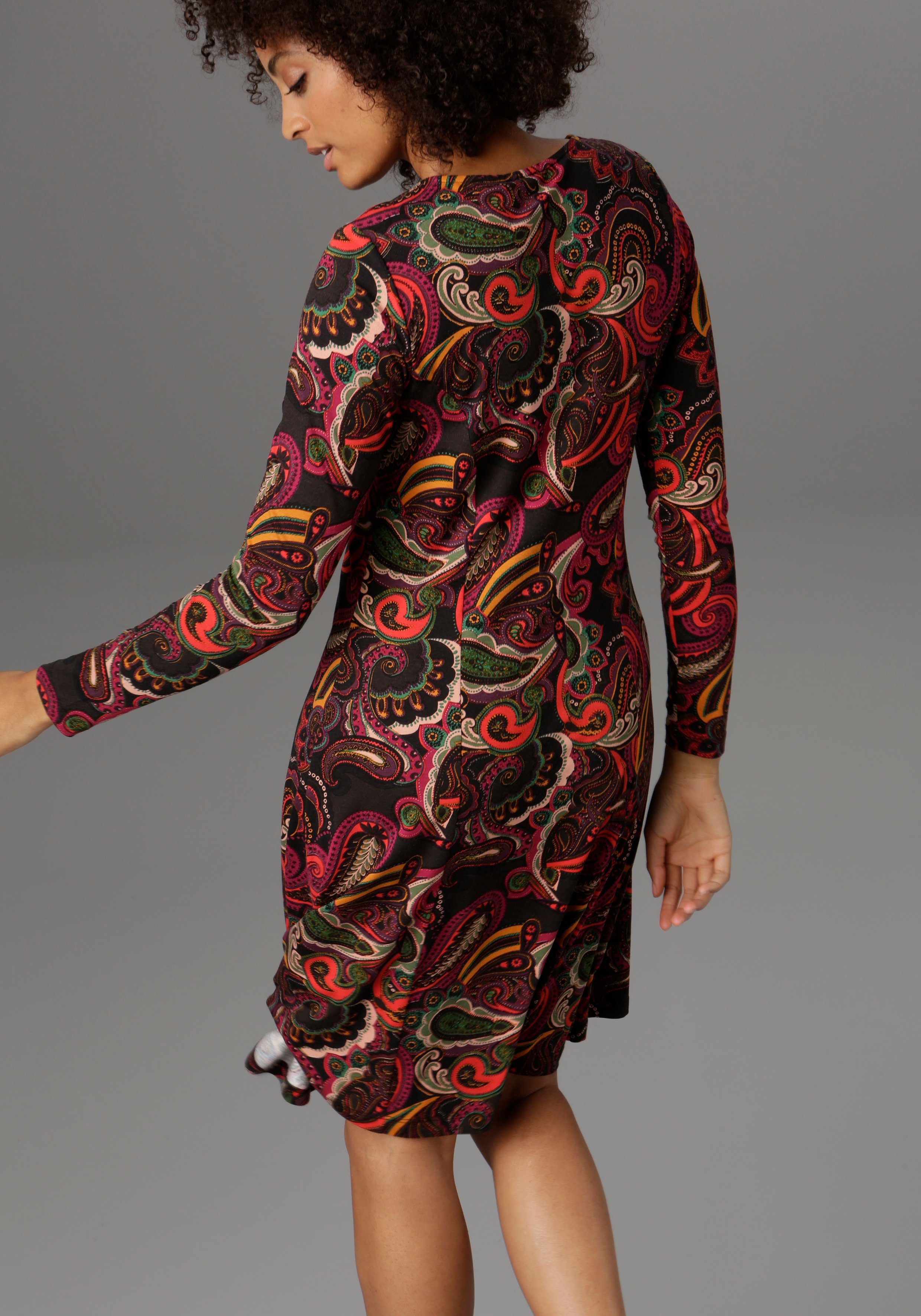 Aniston SELECTED Jerseykleid Paisley-Druck in satten Farben günstig online kaufen