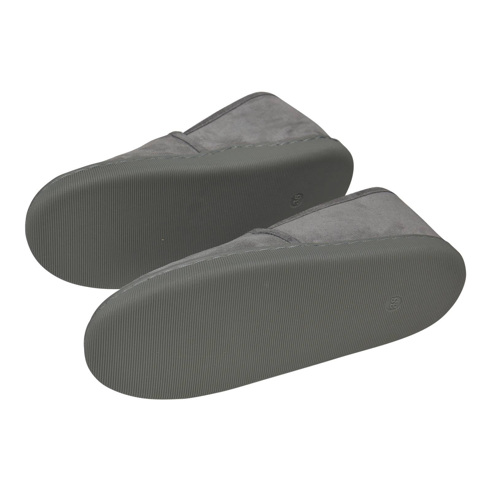 Hollert Hausschuh Unisex Hüttenschuhe Hubert gefüttert Echtleder Merino Schaffell