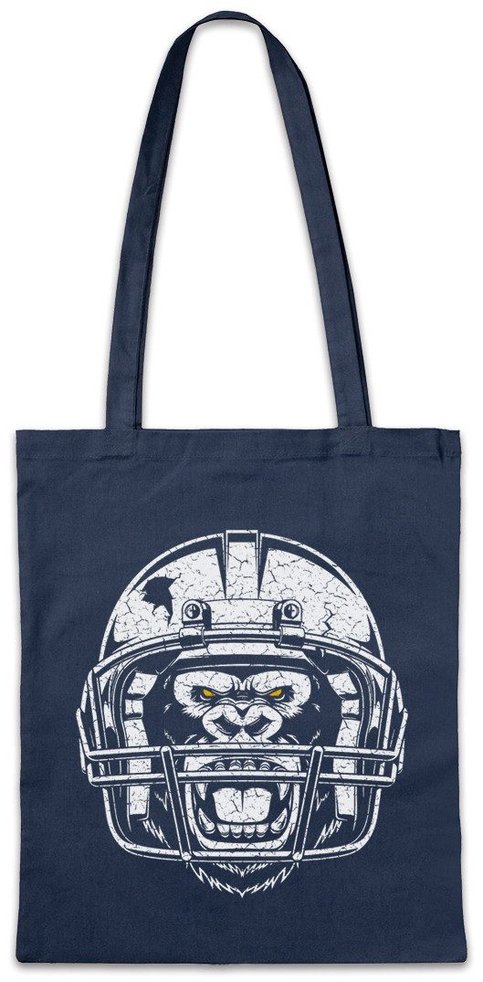 Urban Backwoods Beuteltasche American Football Gorilla Stofftasche Player Passion Sport Love (1-tlg), Addiction Ball Spieler Cheerleader