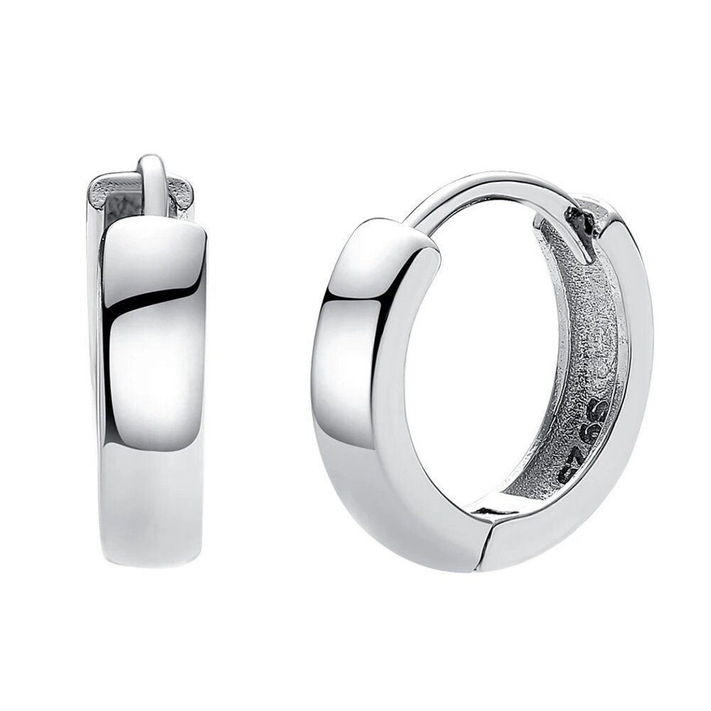 ROUGEMONT Paar Creolen Damen Hoop Huggie Mini -Creolen Ohrringe 925 Sterling Silber, Wasserfest
