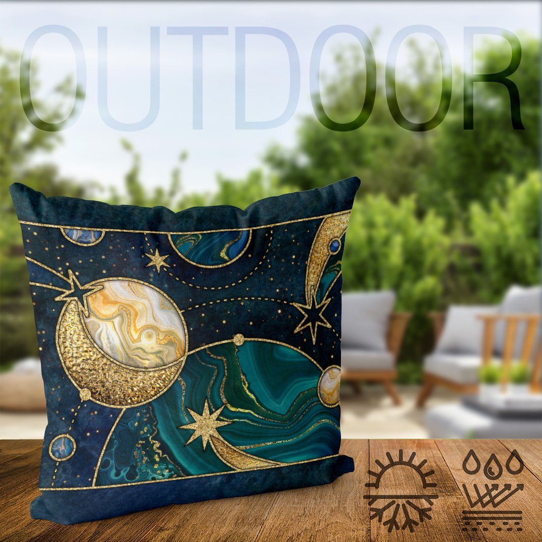 VOID Kissenbezug, (1 Stück), Universum Weltall Sterne abstrakt himmlisch kosmos geometrisch stern