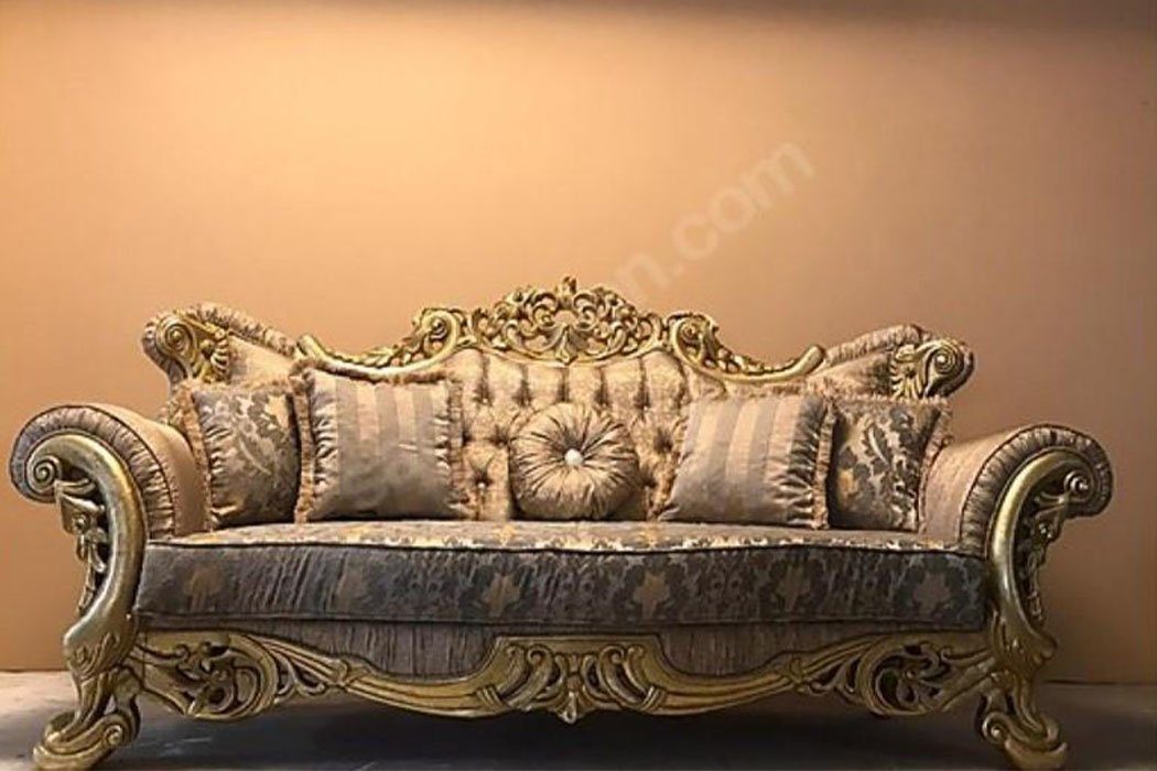 Barock Klassischer Sofa, Sofa JVmoebel Möbel Dreisitzer Chesterfield Couch Luxus