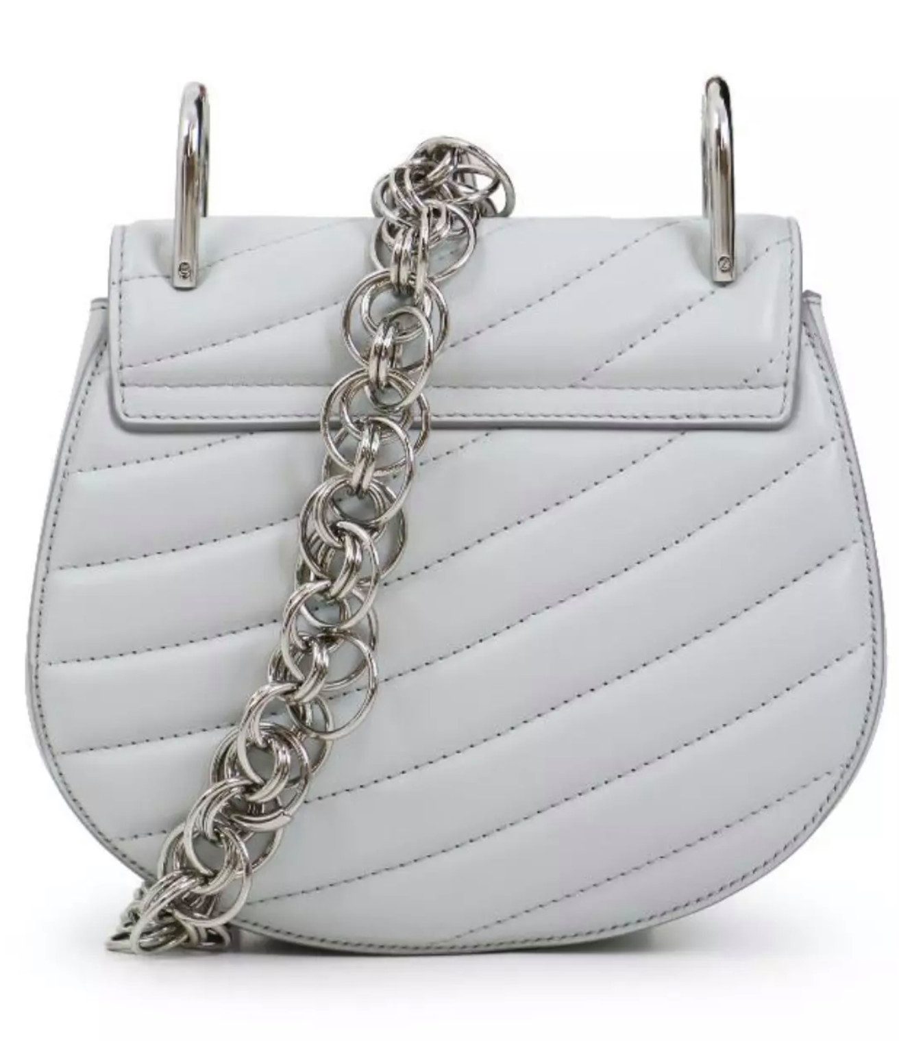 Chloé Umhängetasche Drew Bijou Crossbody Tasche Handtasche Schultertasche, Kettenhenkel, Schulterriemen, Markanter Pin- und Klappverschluss