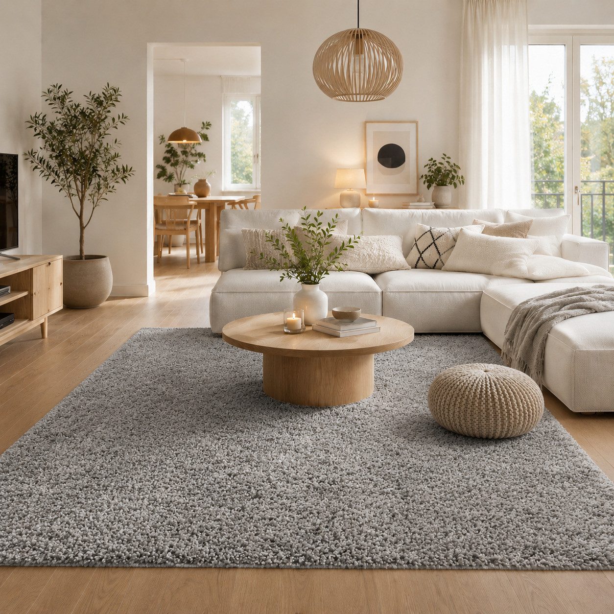 Pergamon Hochflor-Teppich Hochflor Langflor Teppich Aloha, Rechteckig, Höhe: 40 mm