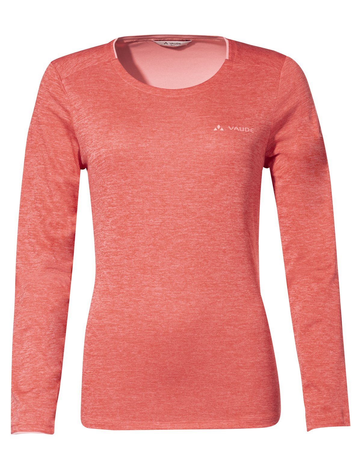 VAUDE T-Shirt Women's Essential LS T-Shirt hotchili (1-tlg) Knopf Grüner