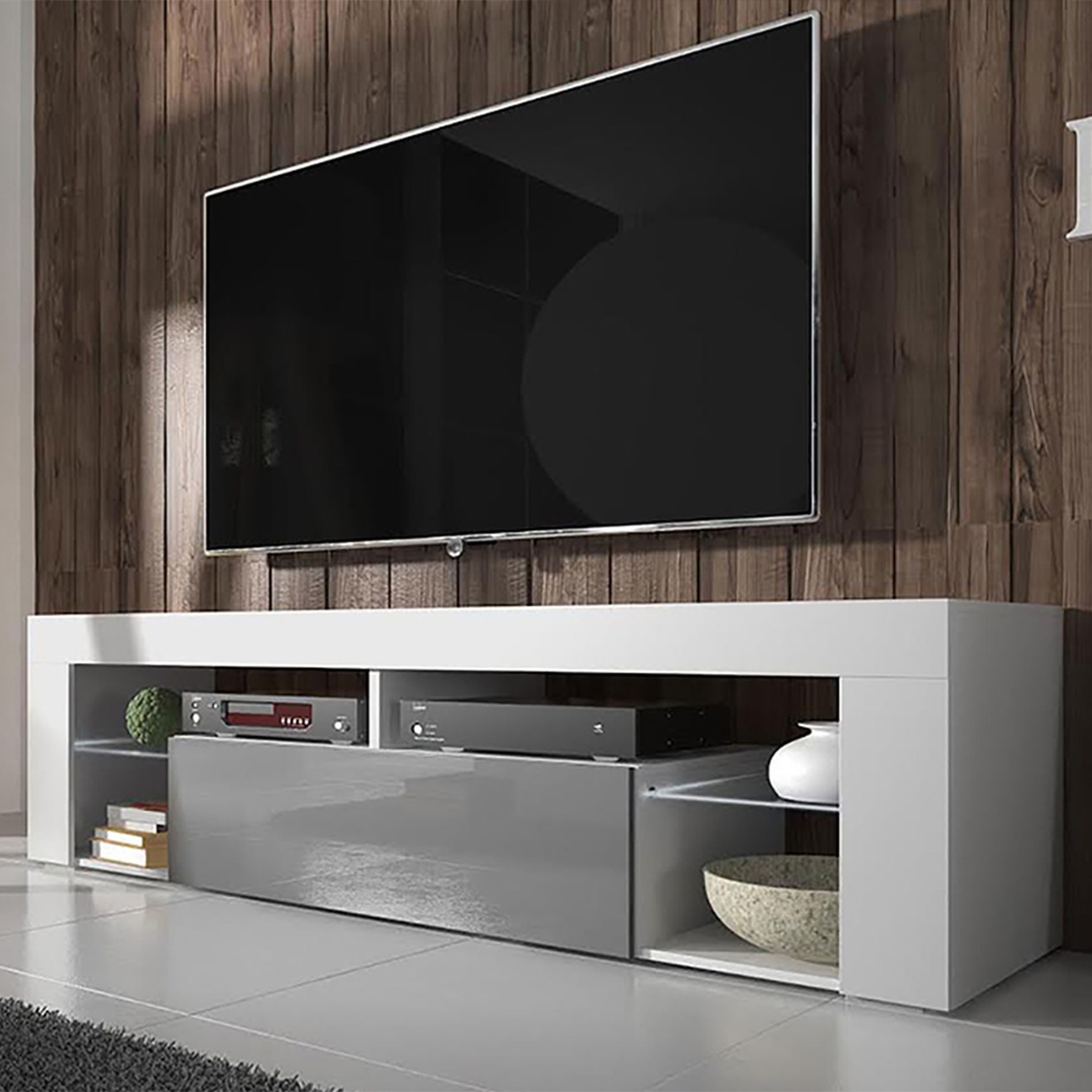 Selsey TV-Schrank BIANKO TV-Lowboard asymmetrisch, 140 günstig online kaufen