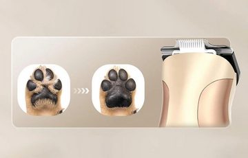 Oneisall Hundeschermaschine Trimmer/Haarschneidemaschine für Haustiere Oneisall DTJ-002 Gold