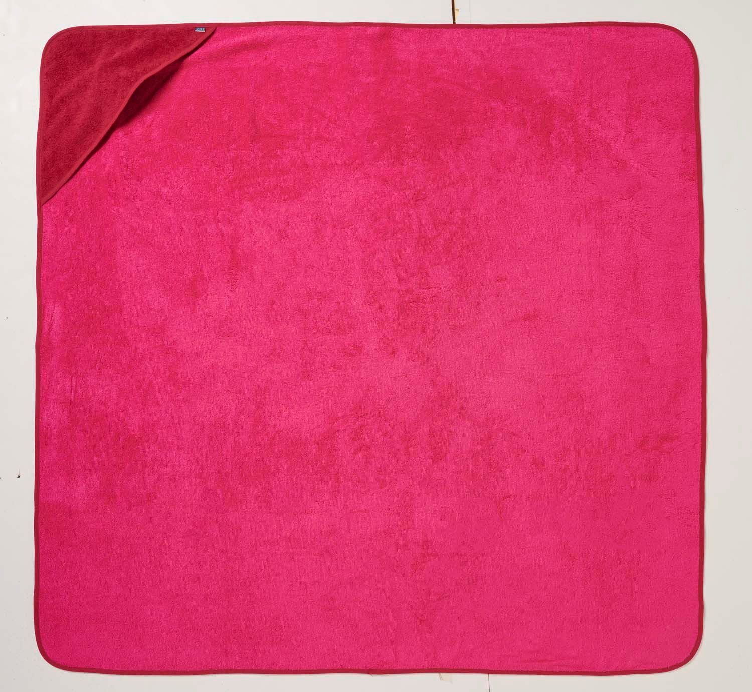 JAKO-O Handtücher JAKO-O Kapuzenhandtuch Kinder 140 x140cm, fuchsia, Walkfrottier