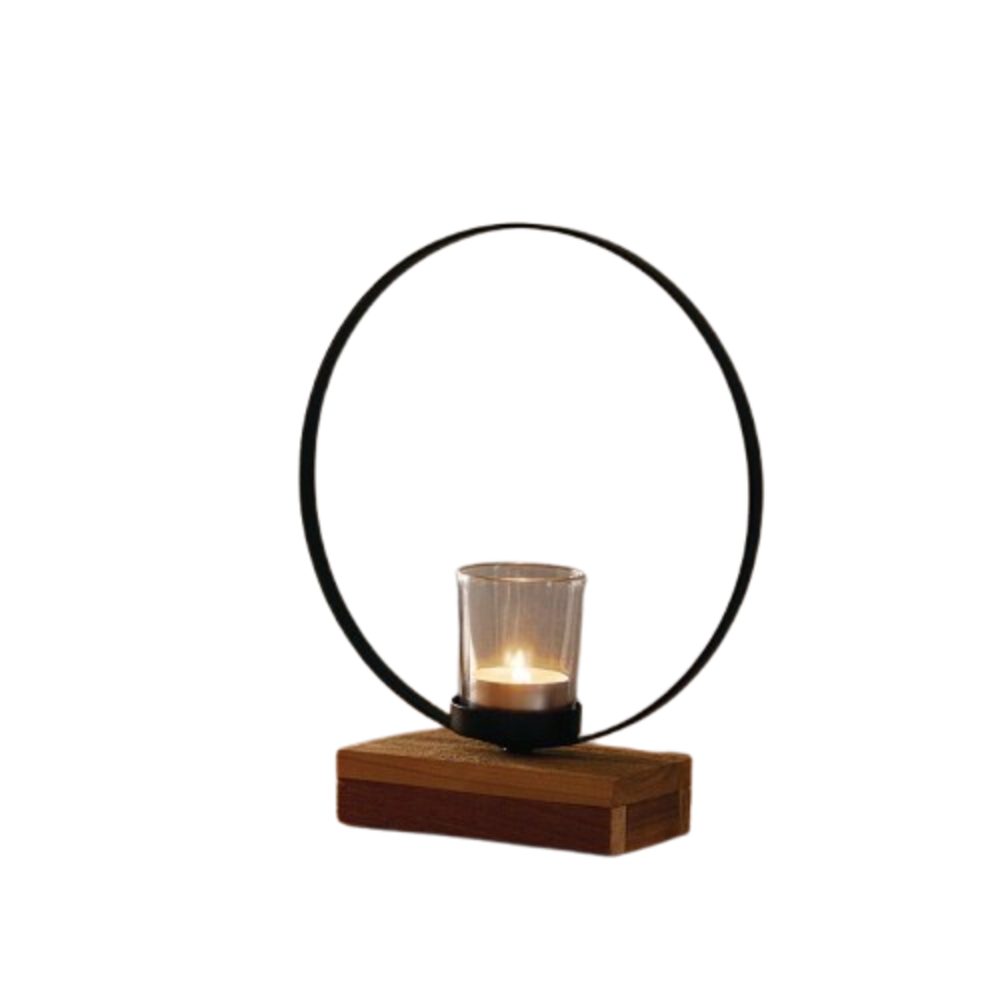 Windlicht Windlicht Ring Teelichthalter Deko Objekt Kerzenhalter Skulptur