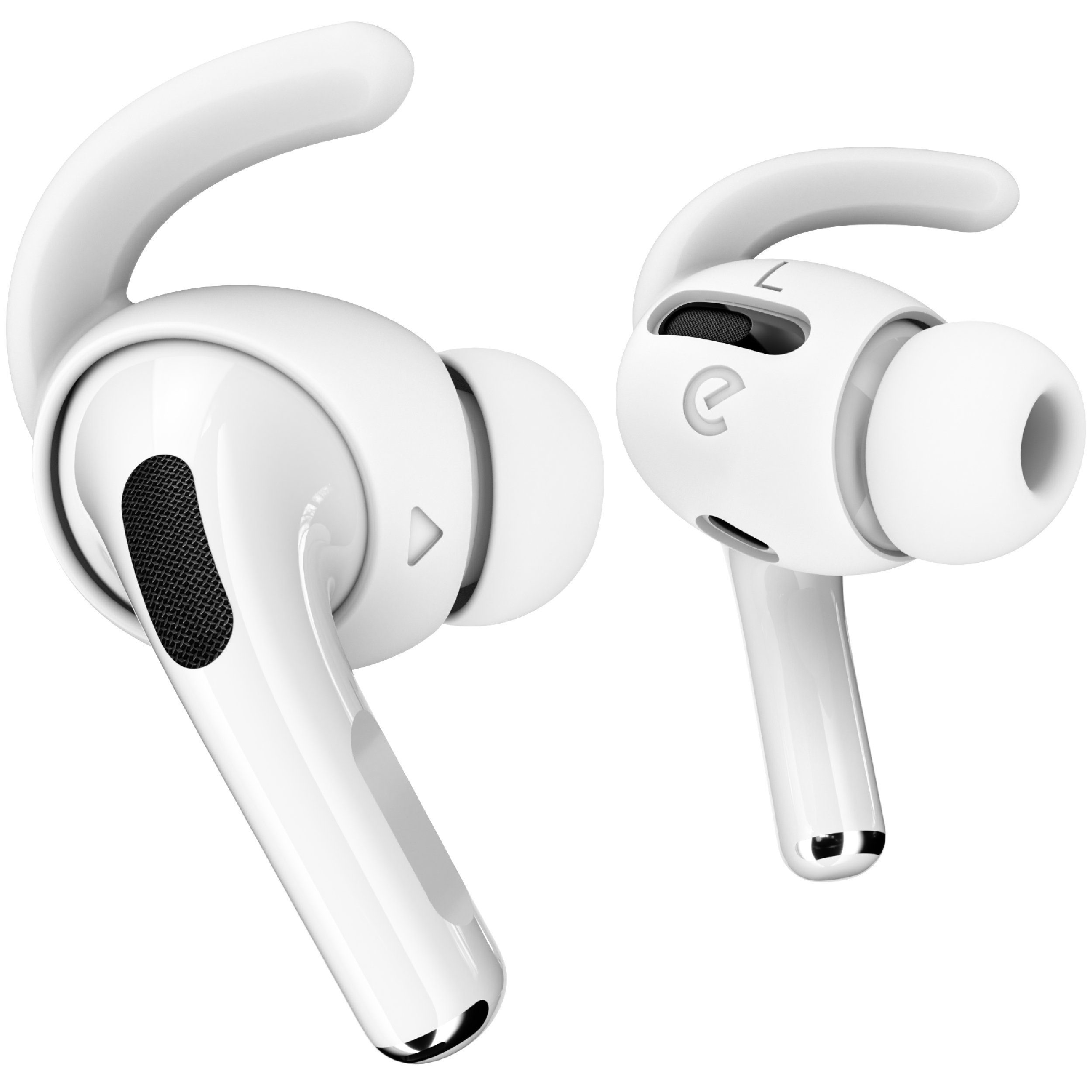 KeyBudz EarBuddyz Ohrhaken für AirPods Pro Ohrpolster (Sicherer Halt für Apple AirPods Pro) weiß
