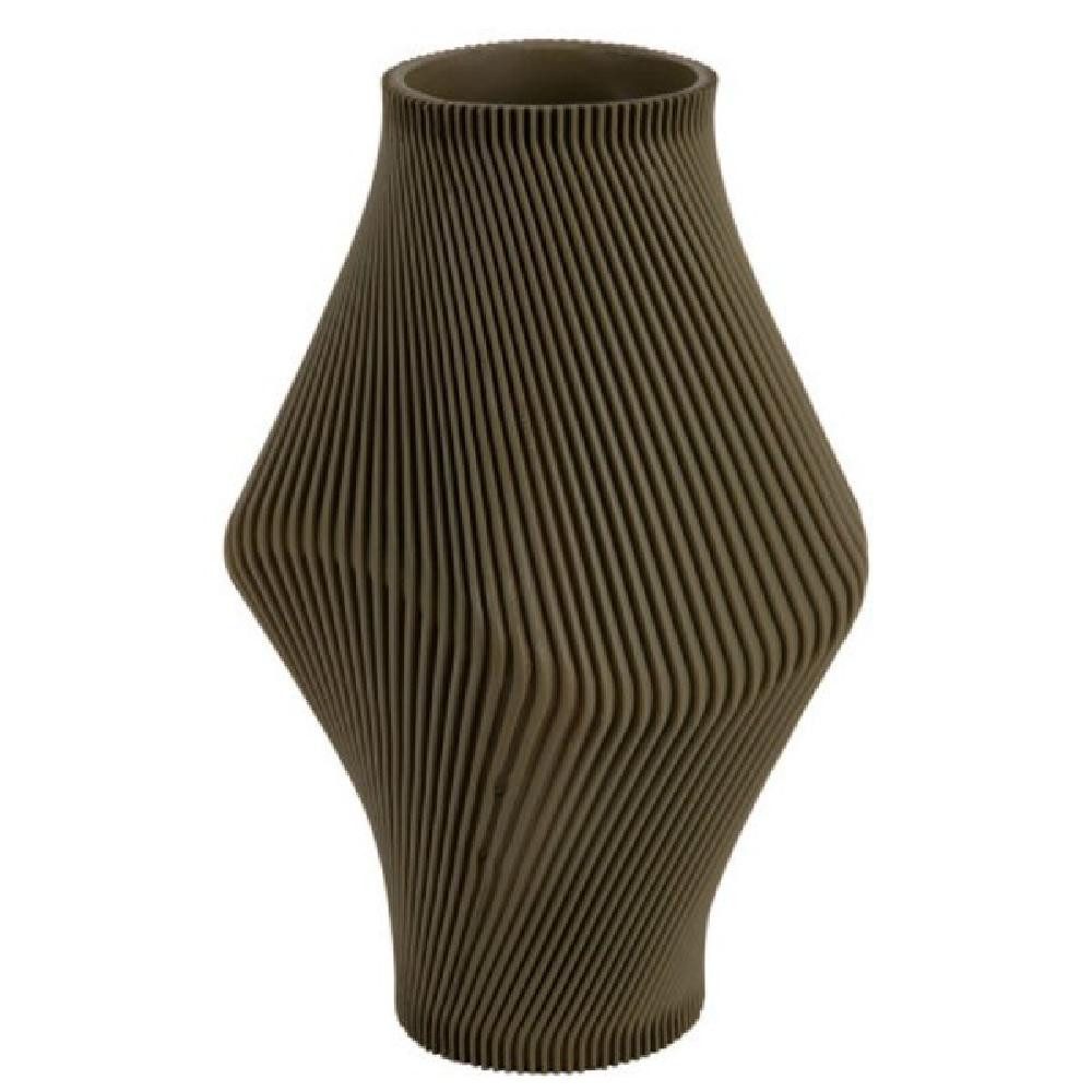 Present Time Dekovase Vase Twisted Rib Army Green Large