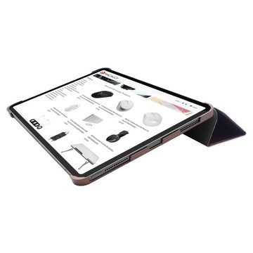 Macally Tablet-Hülle Schutz-Hülle Stand Smart Tasche Case Cover, für Apple iPad Pro 12,9" 4 Generation 2020, Apple Pencil kompatibel