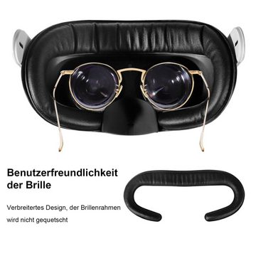 Tadow 4-in-1 Set VR Face Cover, Anti-Licht Nasenabdeckung, Controller (für Meta Quest 2 Oculus Quest 2 Zubehör Facial Interface)