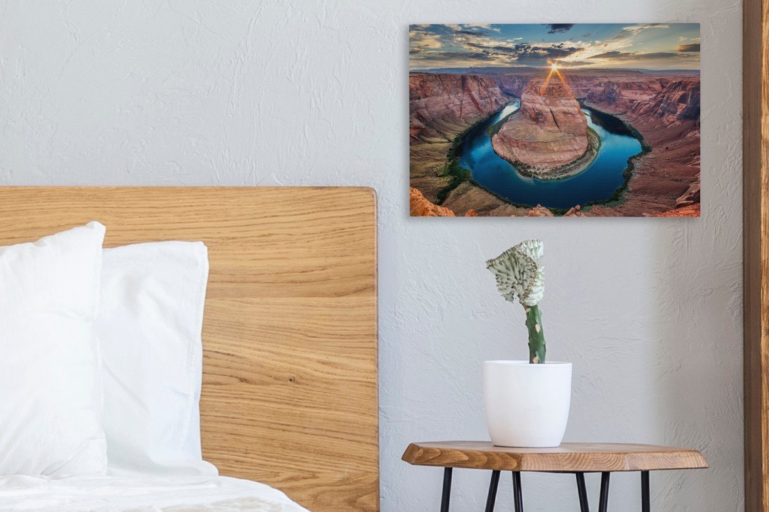 im Park Wanddeko, Arizona, Wandbild National Bend Horsehoe OneMillionCanvasses® St), Leinwandbild Canyon im US-Bundesstaat Leinwandbilder, Aufhängefertig, Grand cm 30x20 (1