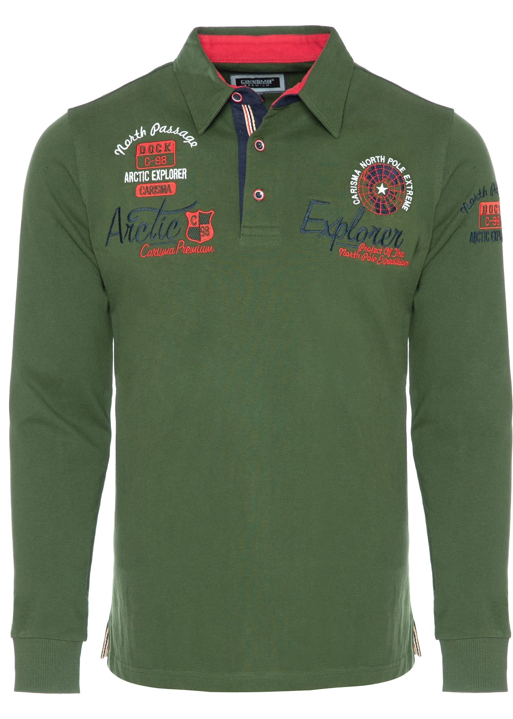 CARISMA Poloshirt (1-tlg) mit Stickerei Explorer günstig online kaufen