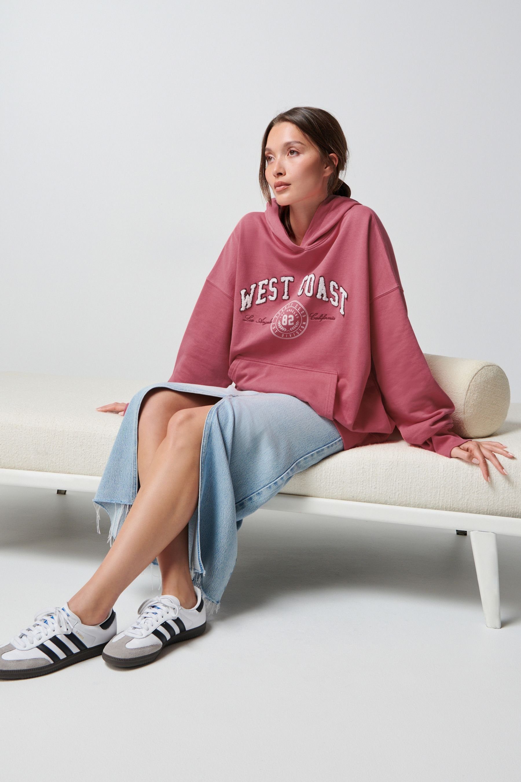 Next Kapuzensweatshirt Coast West (1-tlg) mit Oversized-Kapuzensweatshirt Grafik