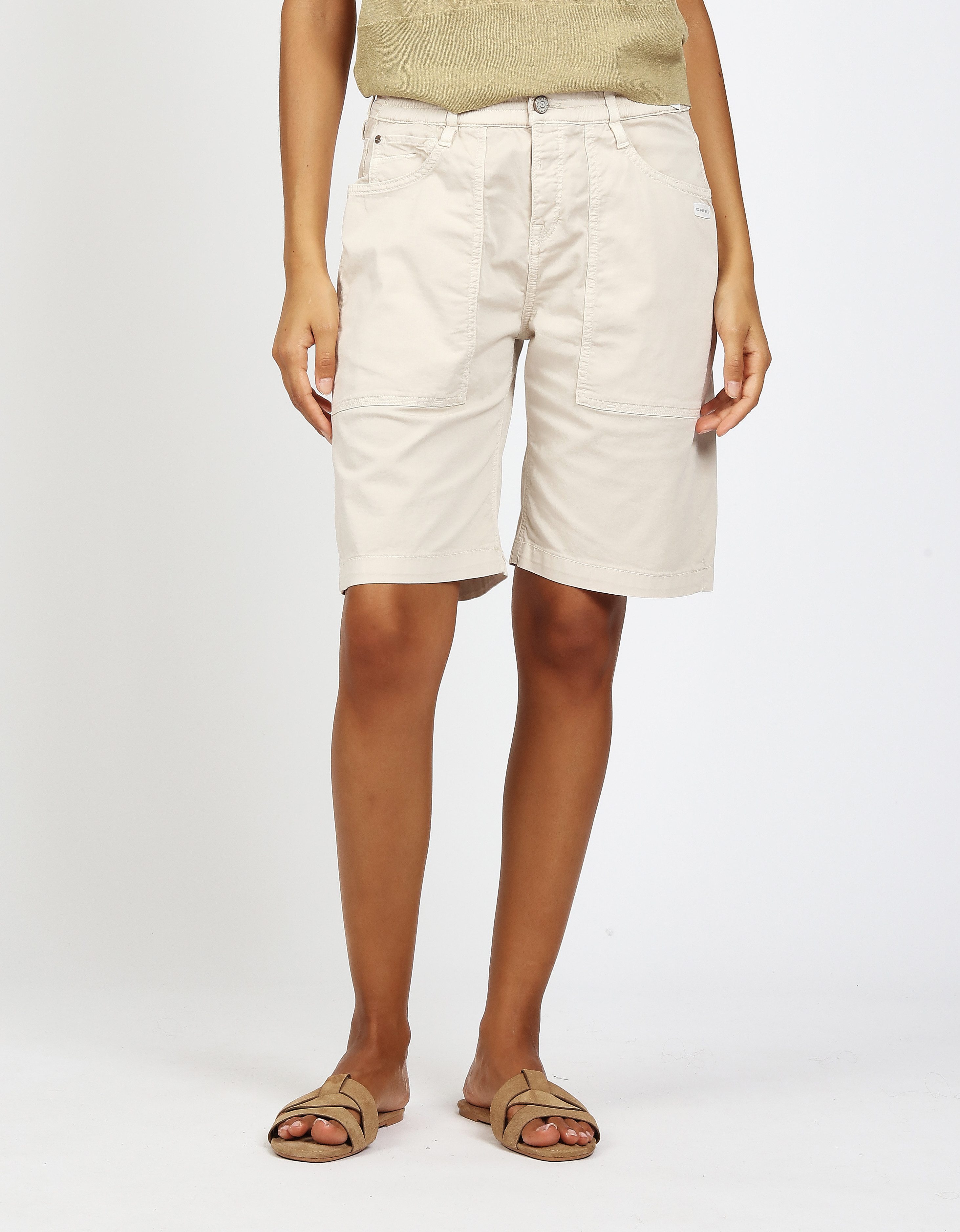 GANG Jeansshorts 94NICA WORKER SHORTS mit Kordel