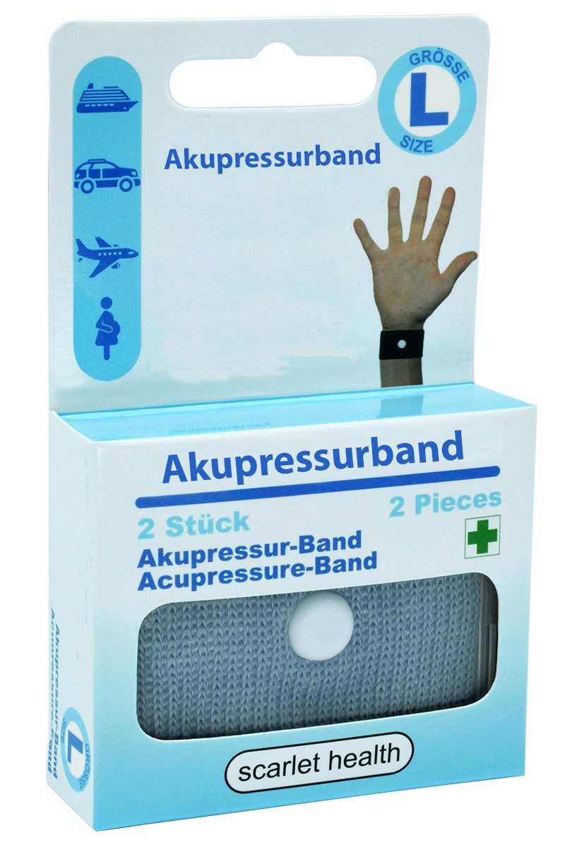 scarlet products Akupressur-System-Bandage, scarlet health, Akupressurband »Sea«, 1 Paar elastische Armbänder
