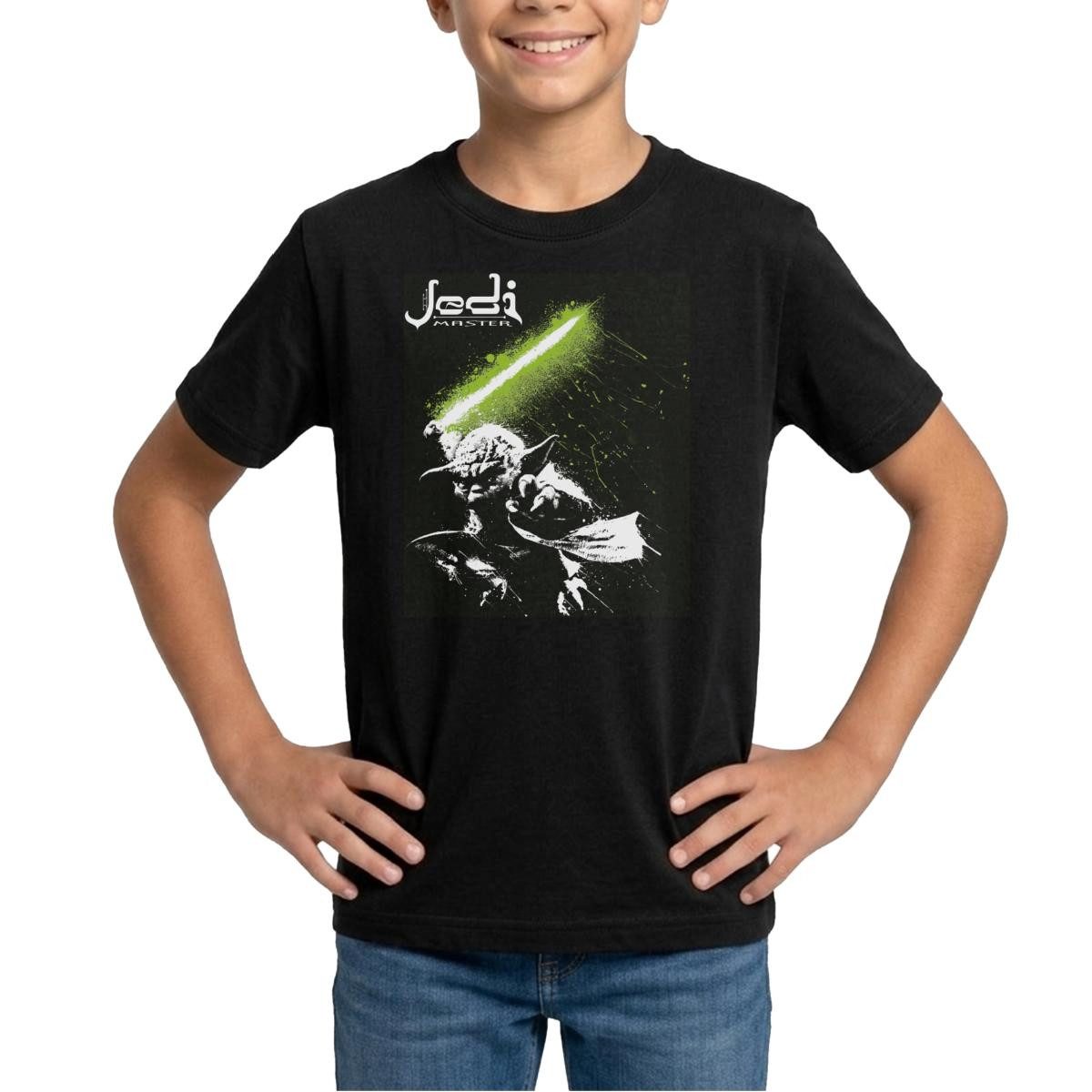 Spreadshirt T-Shirt Star Wars Meister Yoda Zeichnung Teenager T-Shirt (1-tlg)