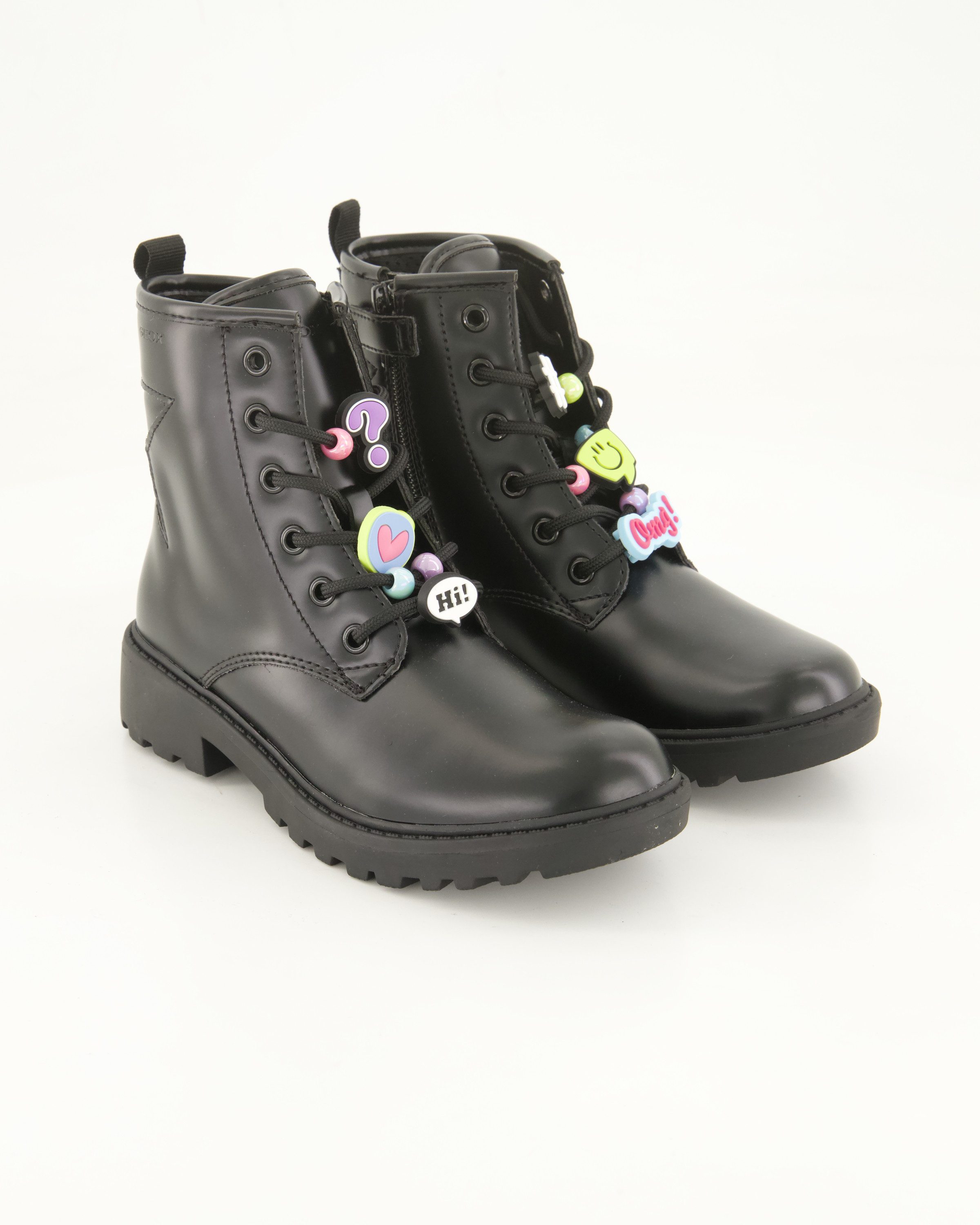 Geox J Casey Girl Schnürstiefel Obermaterial: Sonstiges Material