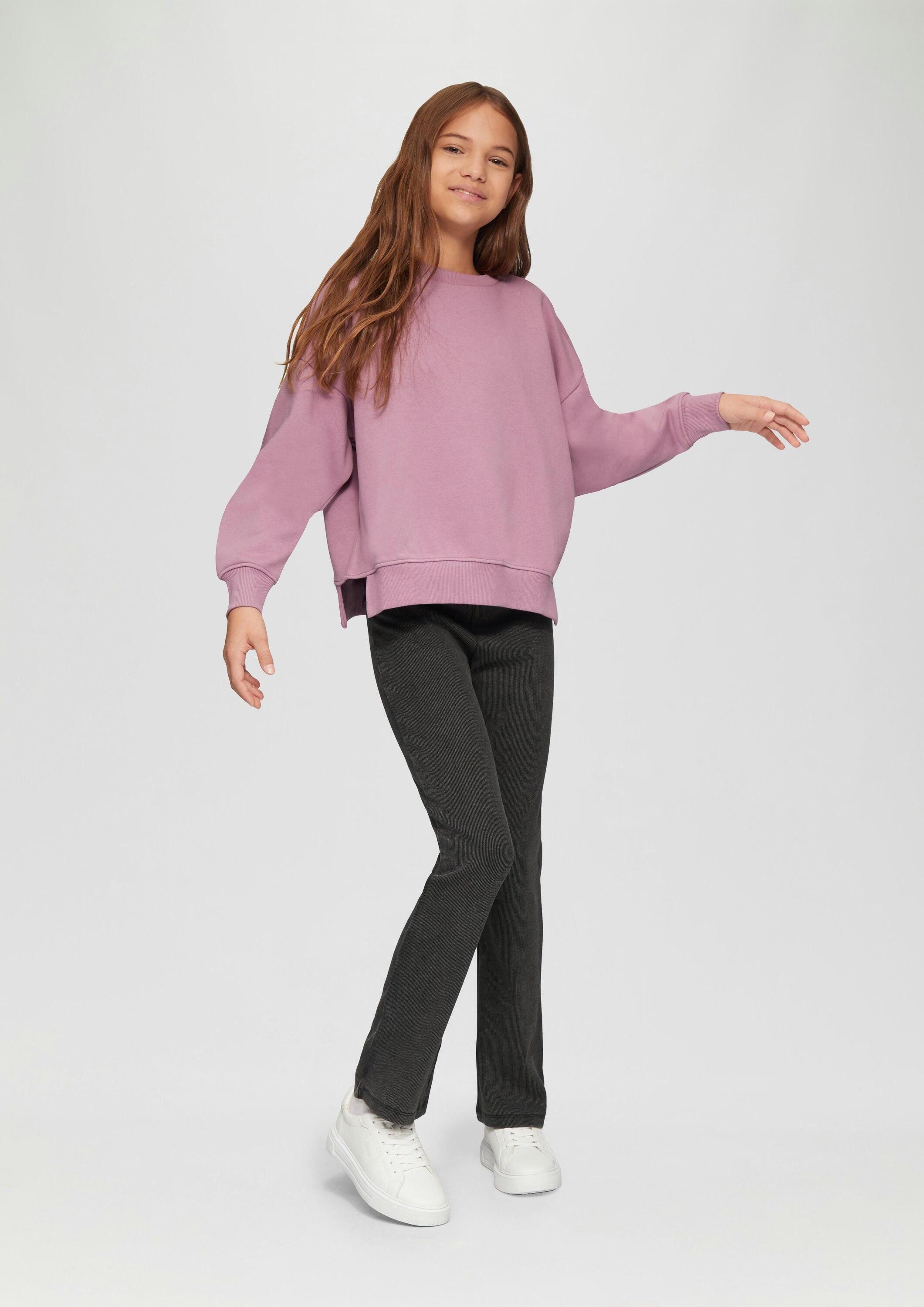 s.Oliver Leggings Leggings Gewaschene Ripp-Leggings mit Flared Leg