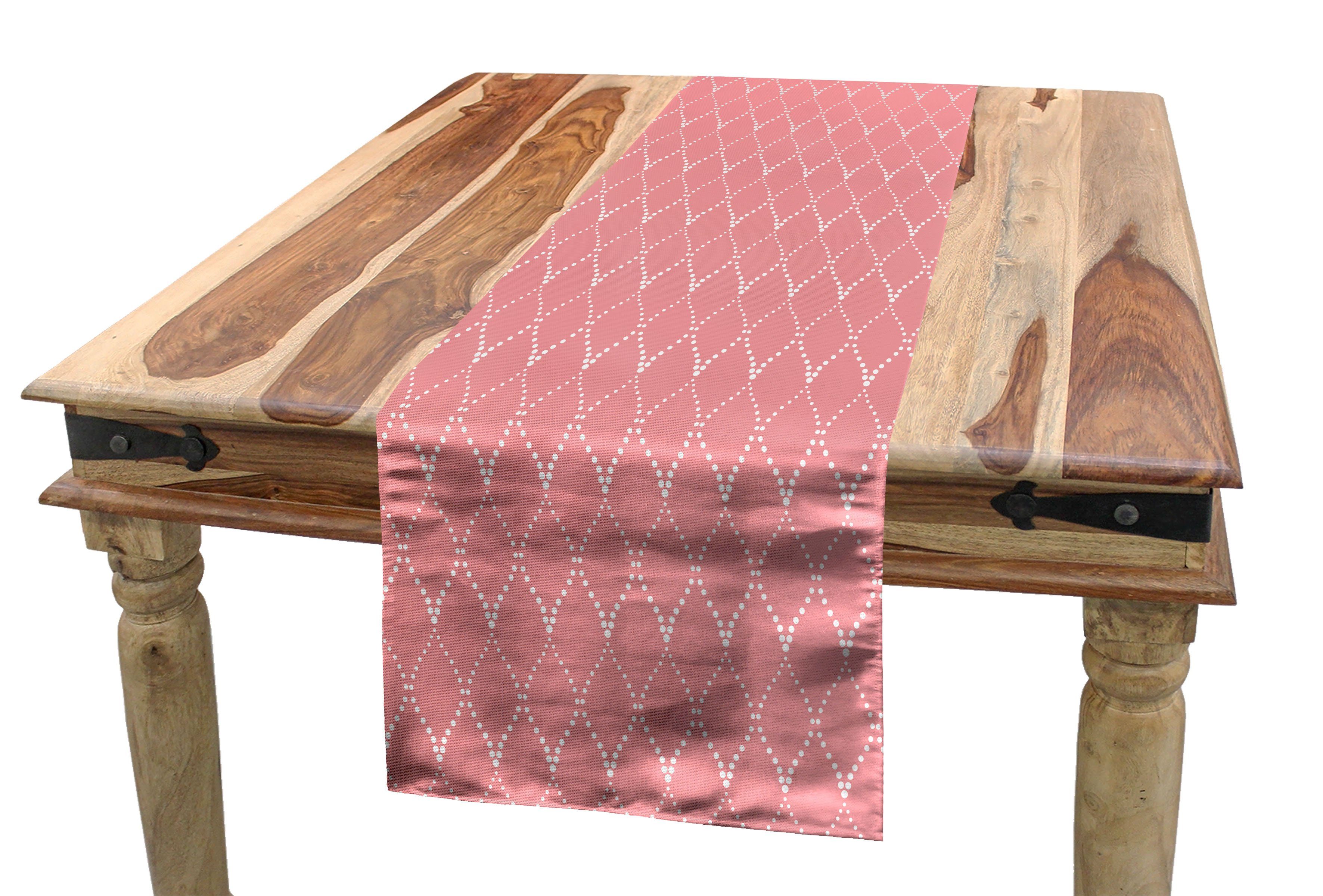 Rechteckiger Küche Esszimmer Entwurf Formen Tischläufer, Diamond Like Abstrakt Tischläufer Dekorativer Abakuhaus