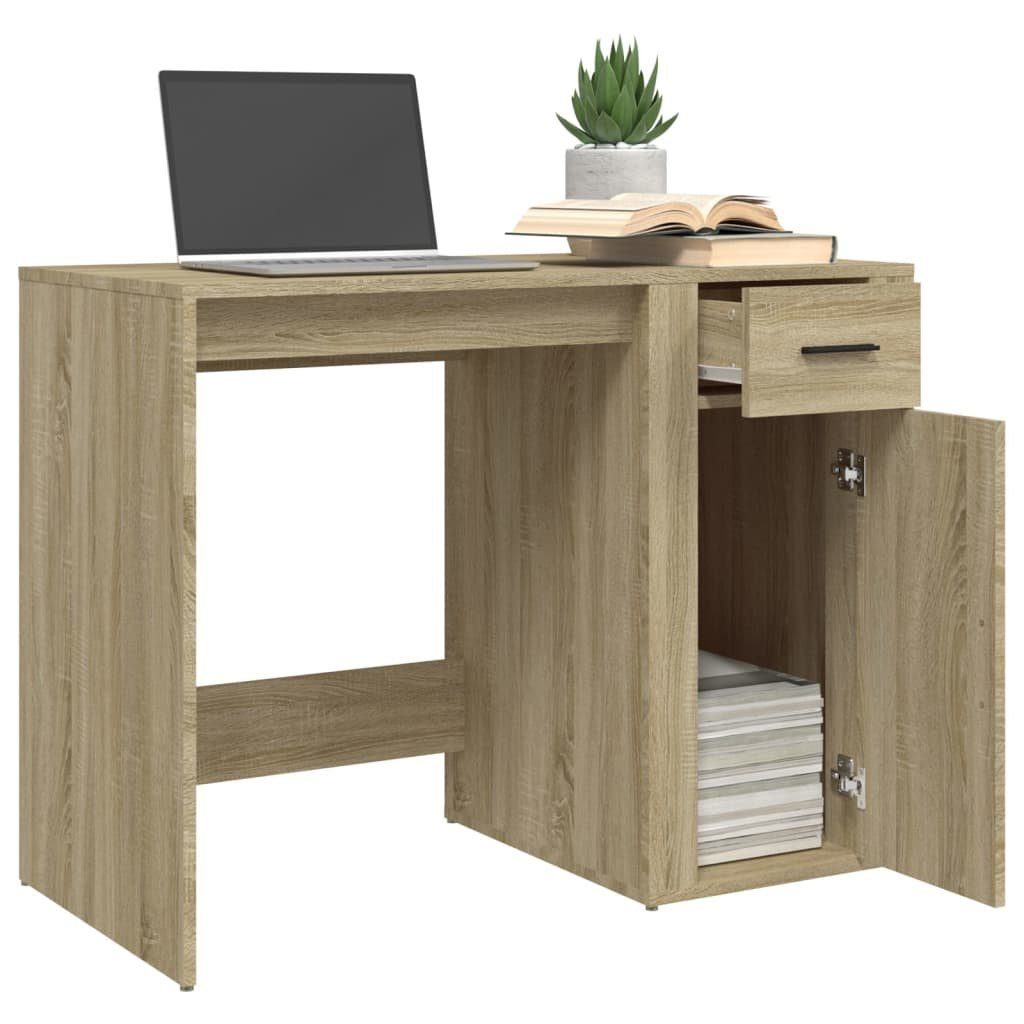 furnicato Schreibtisch Sonoma-Eiche 100x49x75 cm Holzwerkstoff