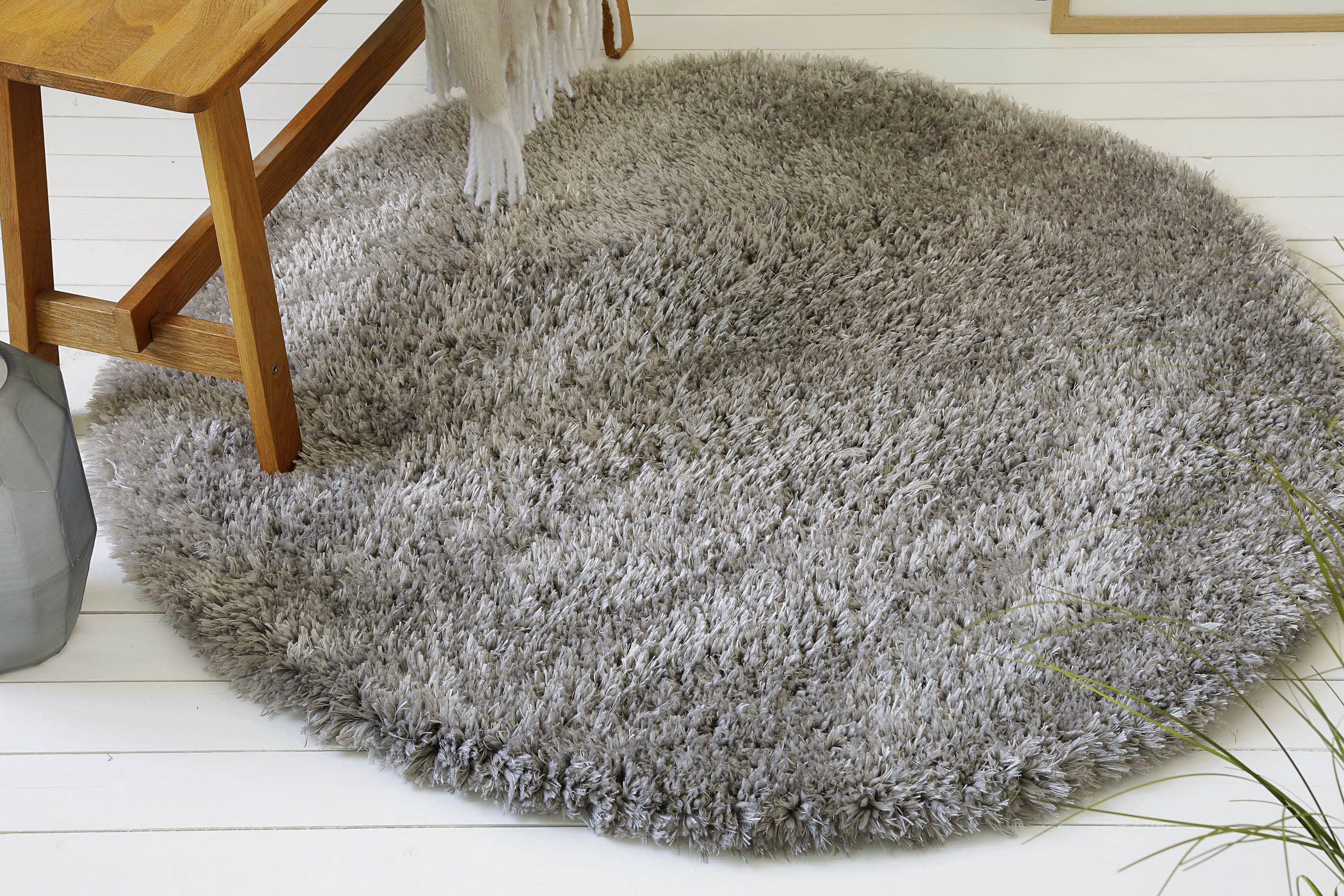 OTTO home Hochflor-Teppich Josetta, rund, Höhe: günstig online kaufen
