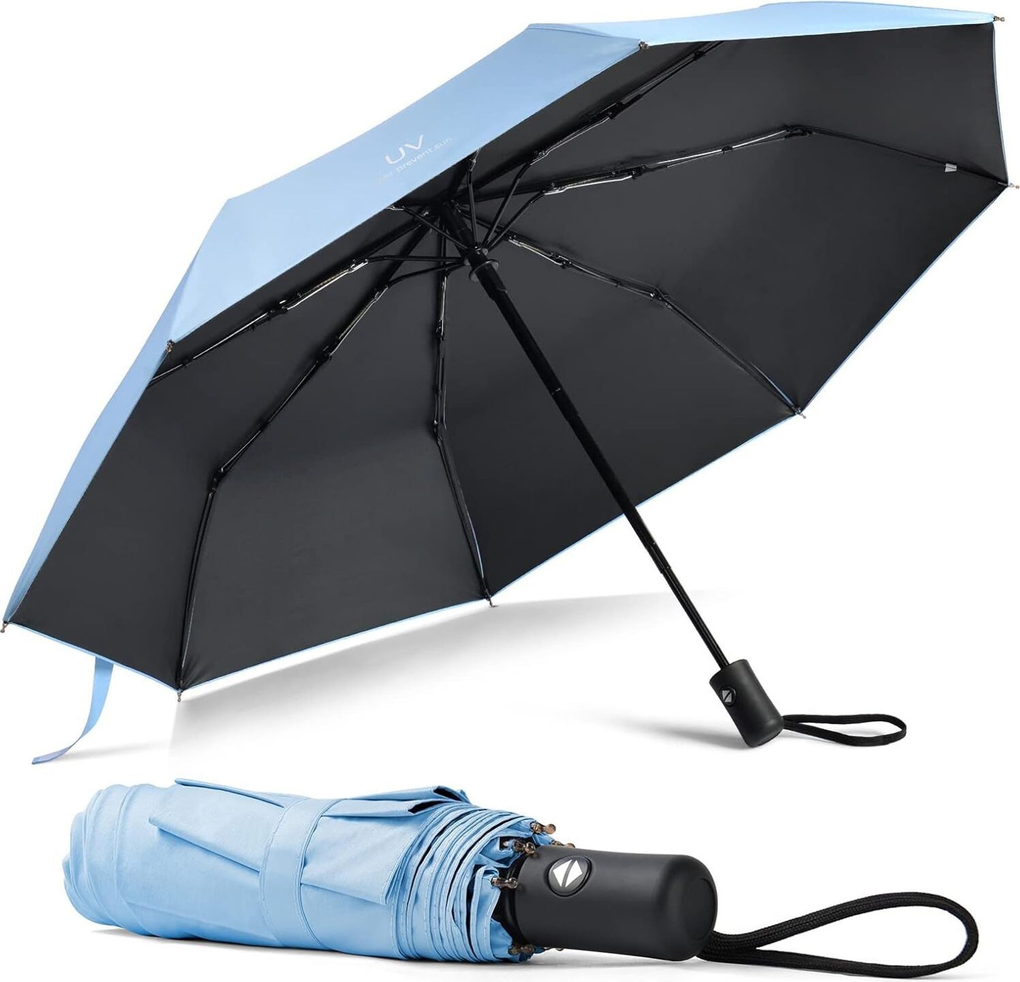 FELIXLEO Golfregenschirm Regenschirm Taschenschirm Auf-Zu-Automatik, sturmfest, 210T Teflon