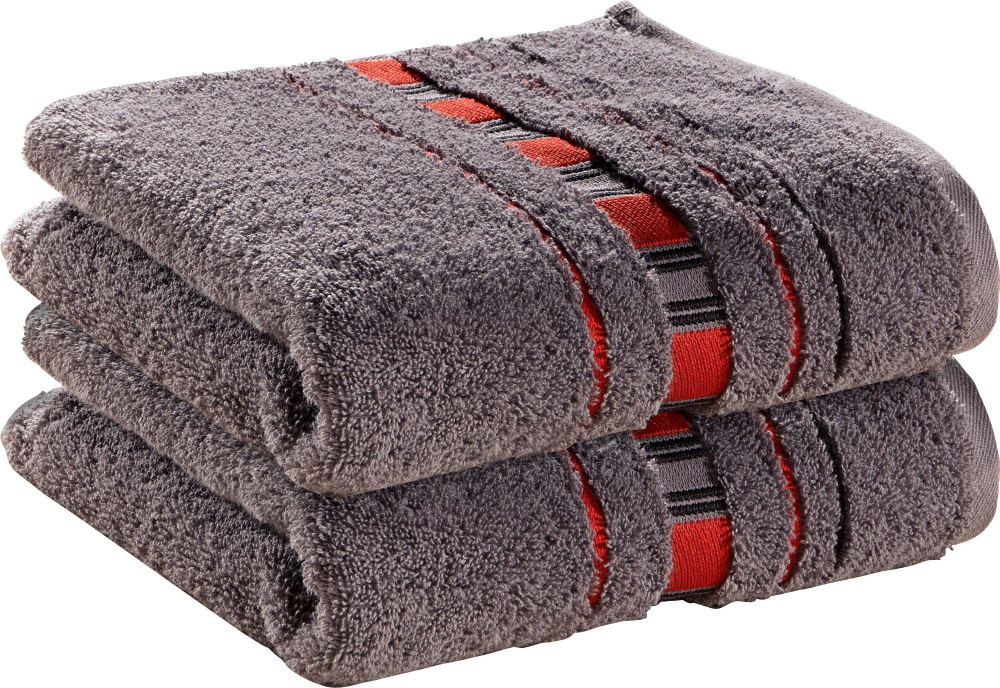 Erwin Müller Handtuch Handtuch "Achern" 2er-Pack, Frottier, Walk-Frottier U günstig online kaufen