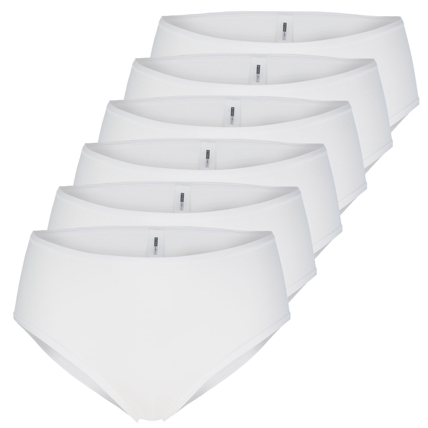 Pompadour Slip mit flachen Nähten, ohne Seitennähte im 6er Pack