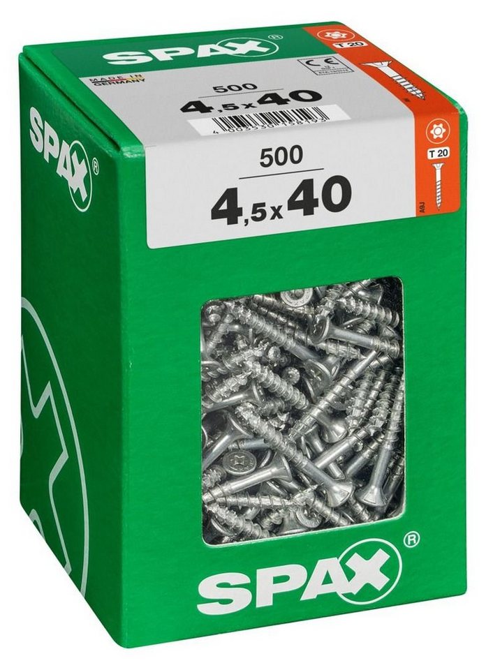 Thumbnail - SPAX Holzbauschraube Spax Universalschrauben 4.5 x 40 mm TX 20 - 500