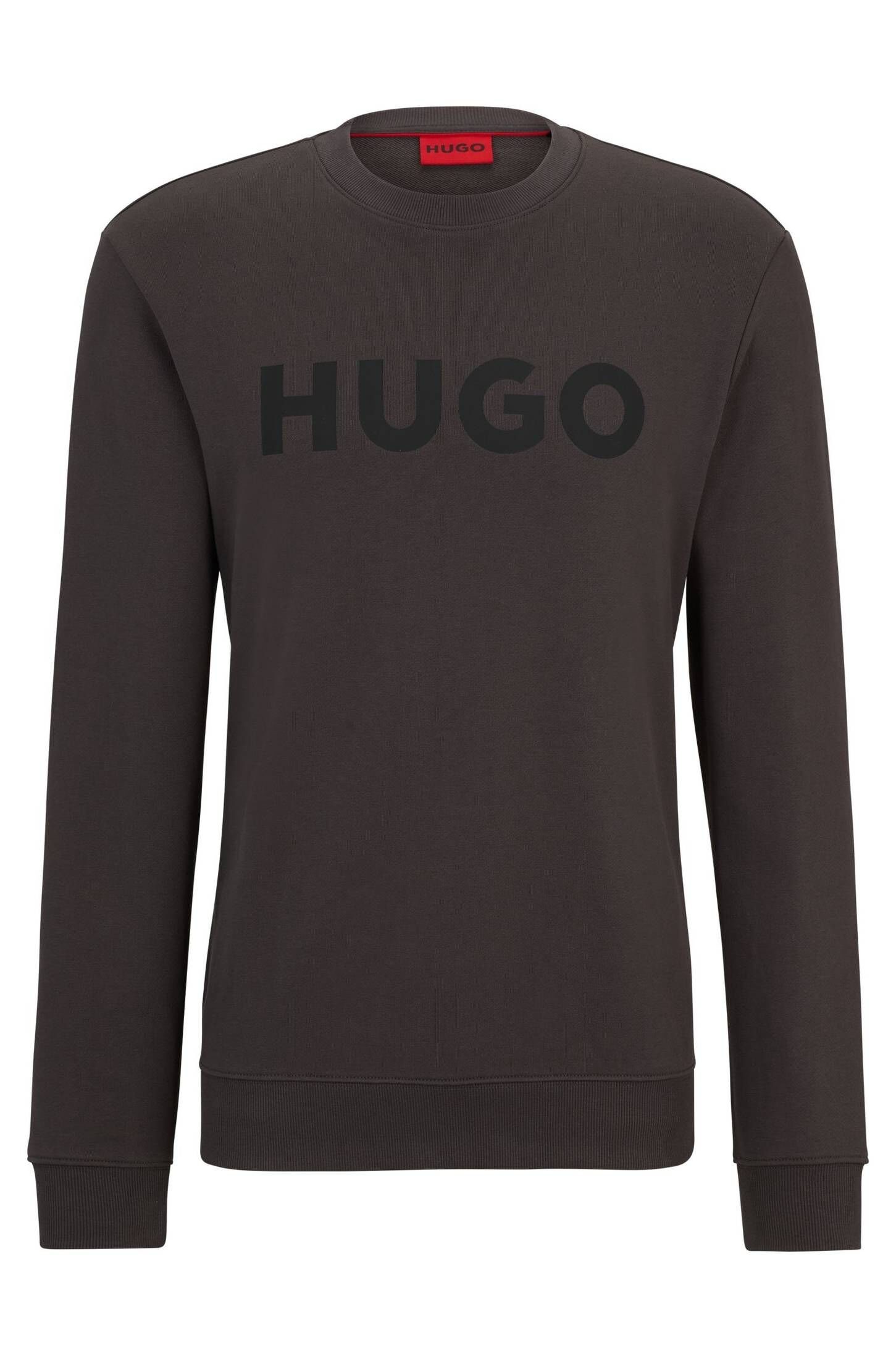 Sweatshirt (201) anthrazit T-Shirt Herren HUGO (1-tlg) DEM