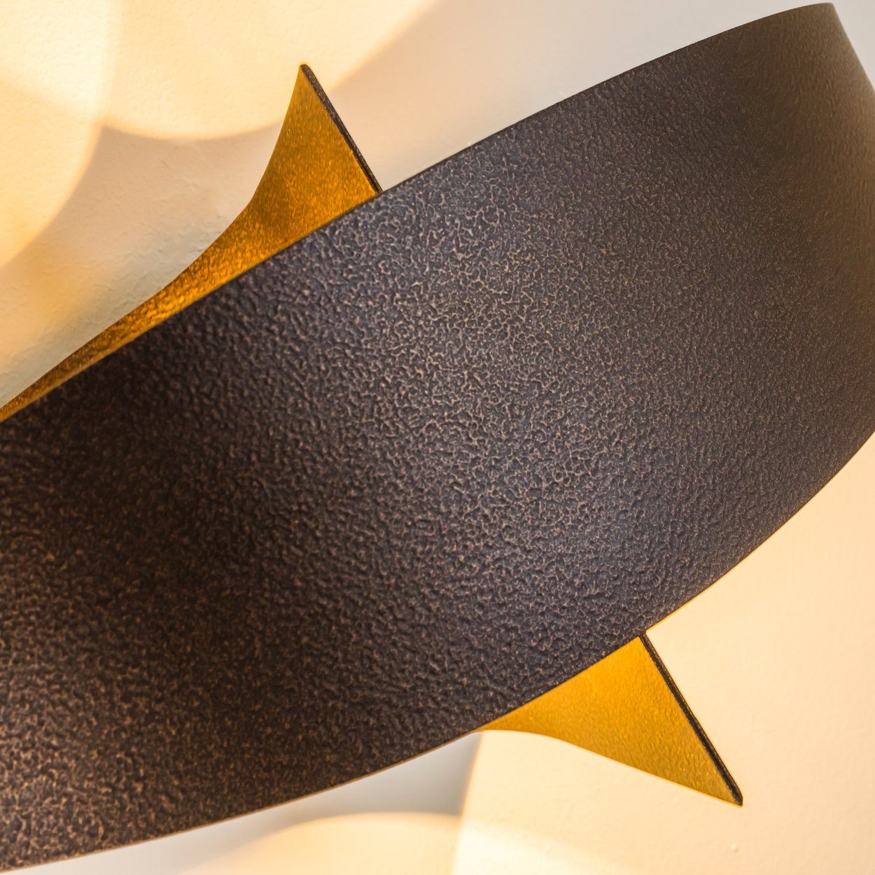 Leuchtmittel, im Bronze/Braun, Wandlampe Design Lichteffekt 2xG9 »Aschi« hofstein in ohne Wandleuchte Watt, fliessendem Metall Strahler organisch 33 3000 Kelvin, aus mit