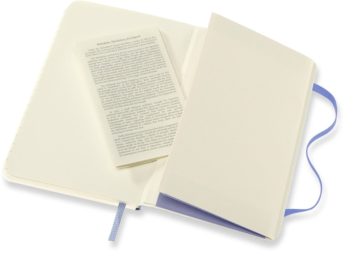 Notizbuch Notizbuch Pocket A6 liniert Softcover hortensienblau.