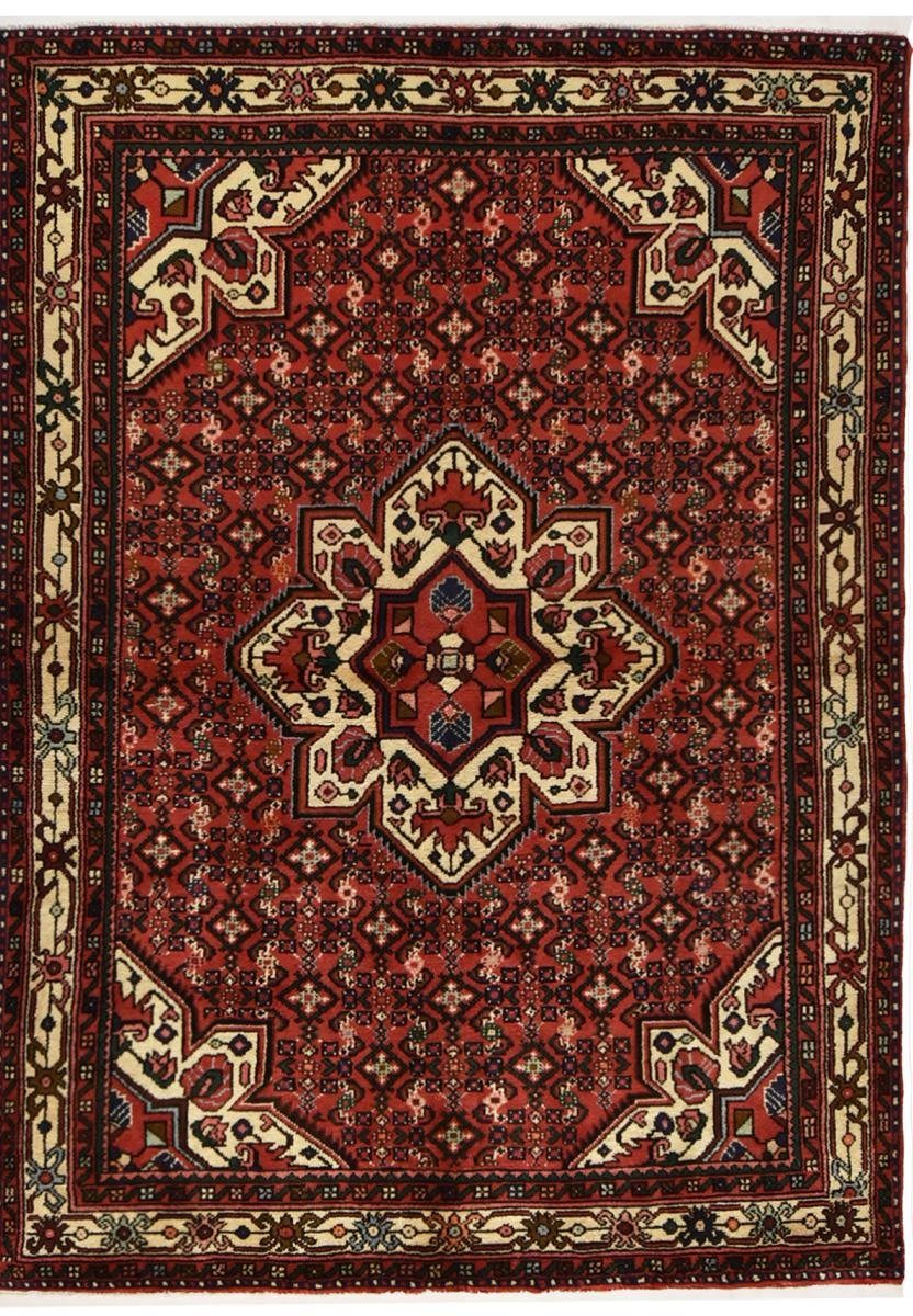 Orientteppich Hosseinabad 155x215 Handgeknüpfter Orientteppich / Perserteppich, Nain Trading, rechteckig, Höhe: 12 mm | Kurzflor-Teppiche