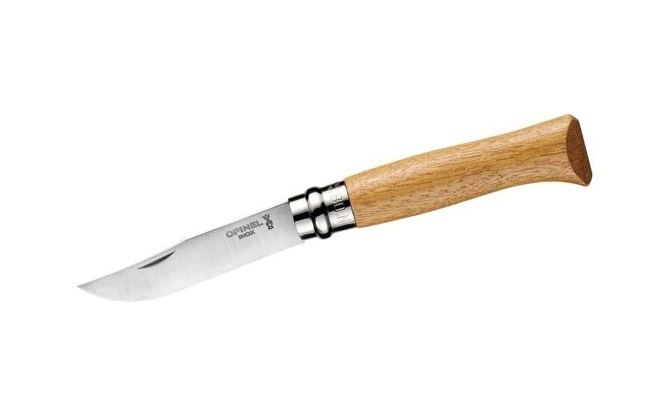 Opinel Taschenmesser Opinel Taschenmesser Nr. 8 rostfrei, Eiche, (1 St)