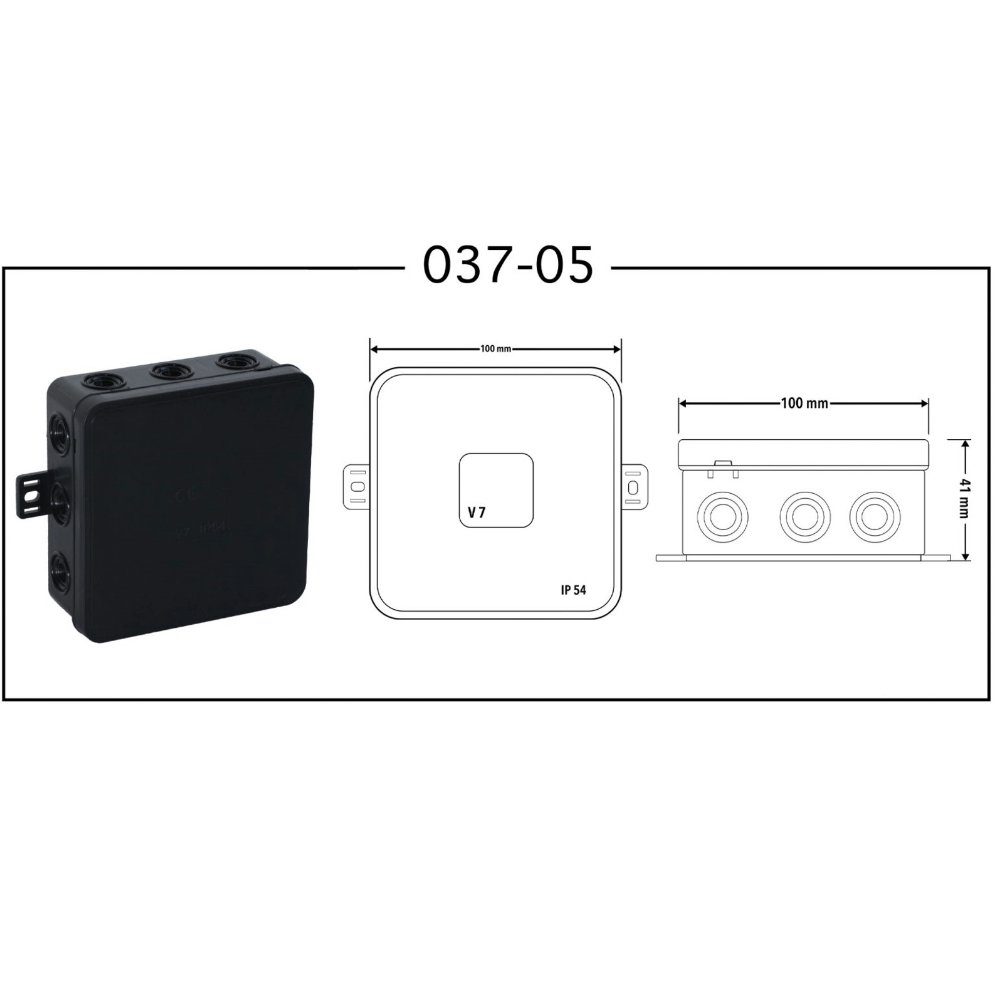 ViPlast Kabelbox Abzweigdose V7 Aufputzdose 12 günstig online kaufen