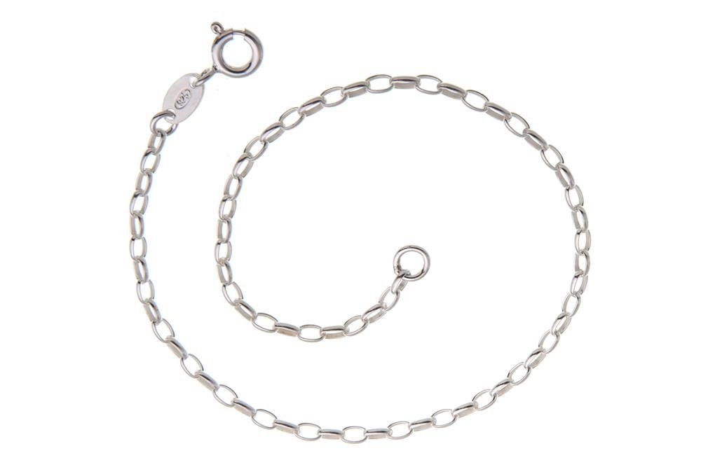 Silberkettenstore Silberarmband Erbskette Armband 2,3mm - 925 Silber, Länge wählbar von 16-25cm