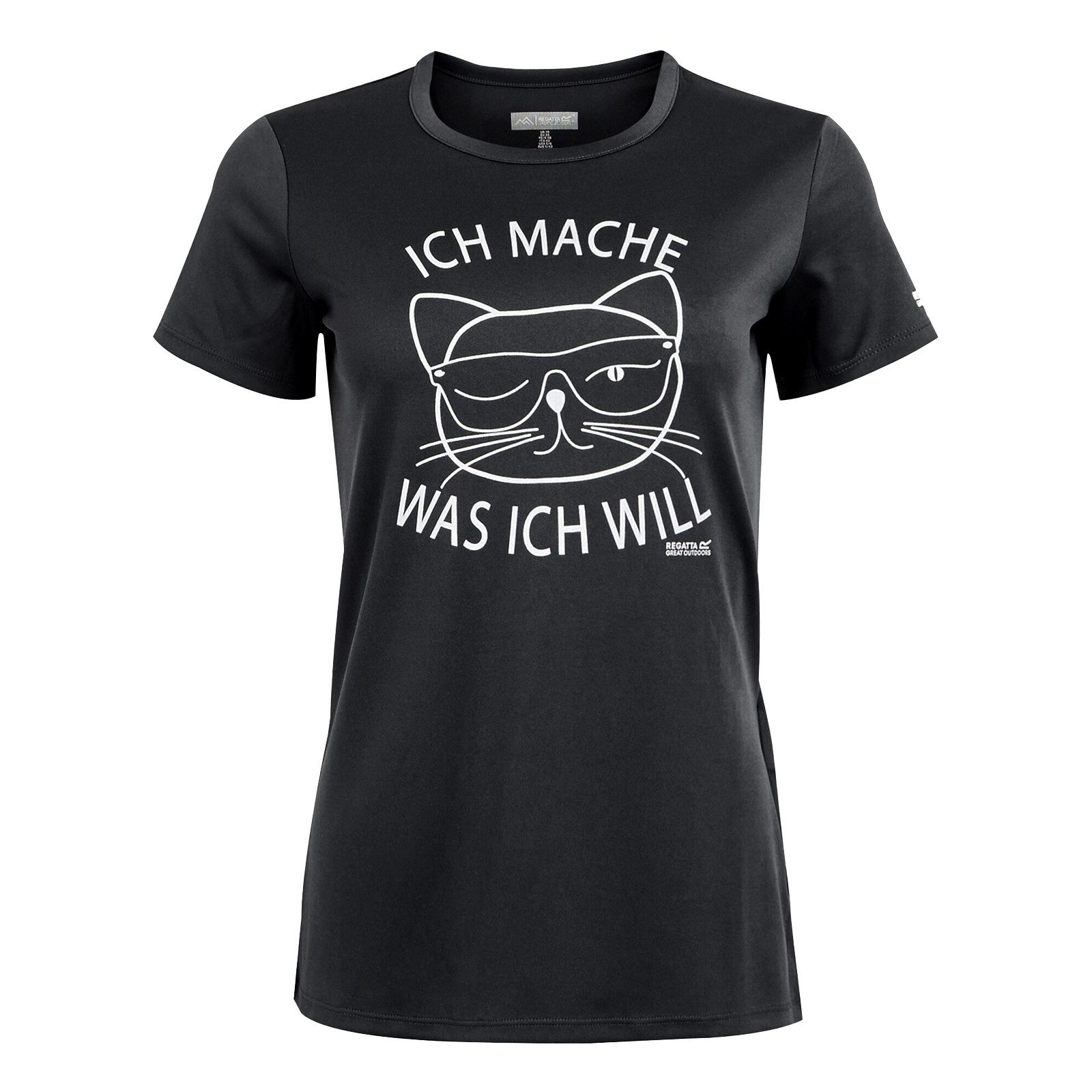 REGATTA Funktionsshirt T-Shirt Fingal Slogan mit Markenlogo auf dem Ärmel mehr