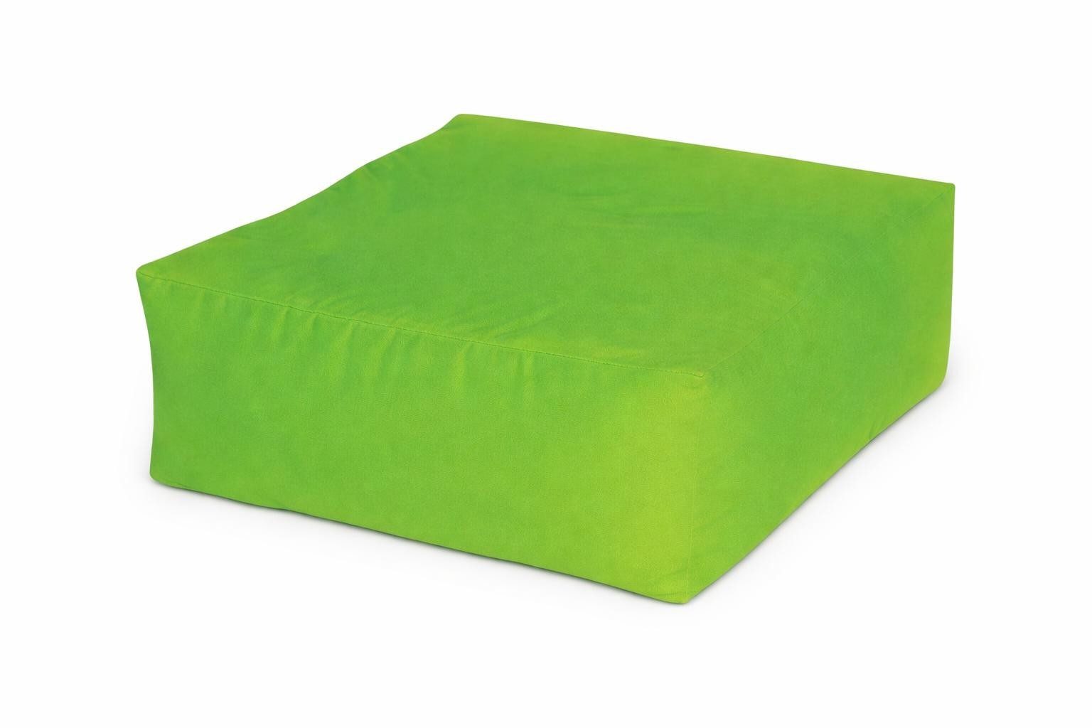 Xlmoebel Hocker Weicher Kinder Pouf in frischem Grünton für das Kinderzimmer, Made in Europa