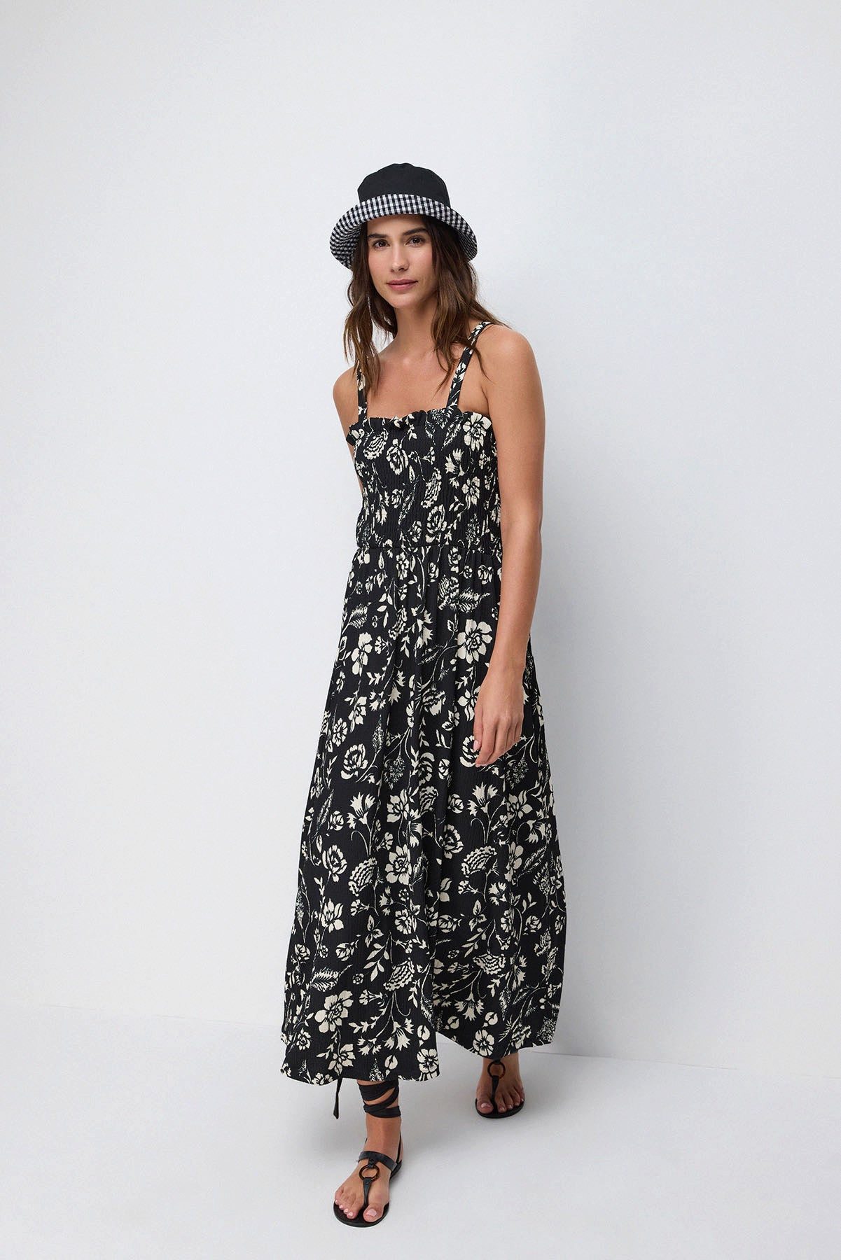 Minikleid Trägerloses langes Kleid