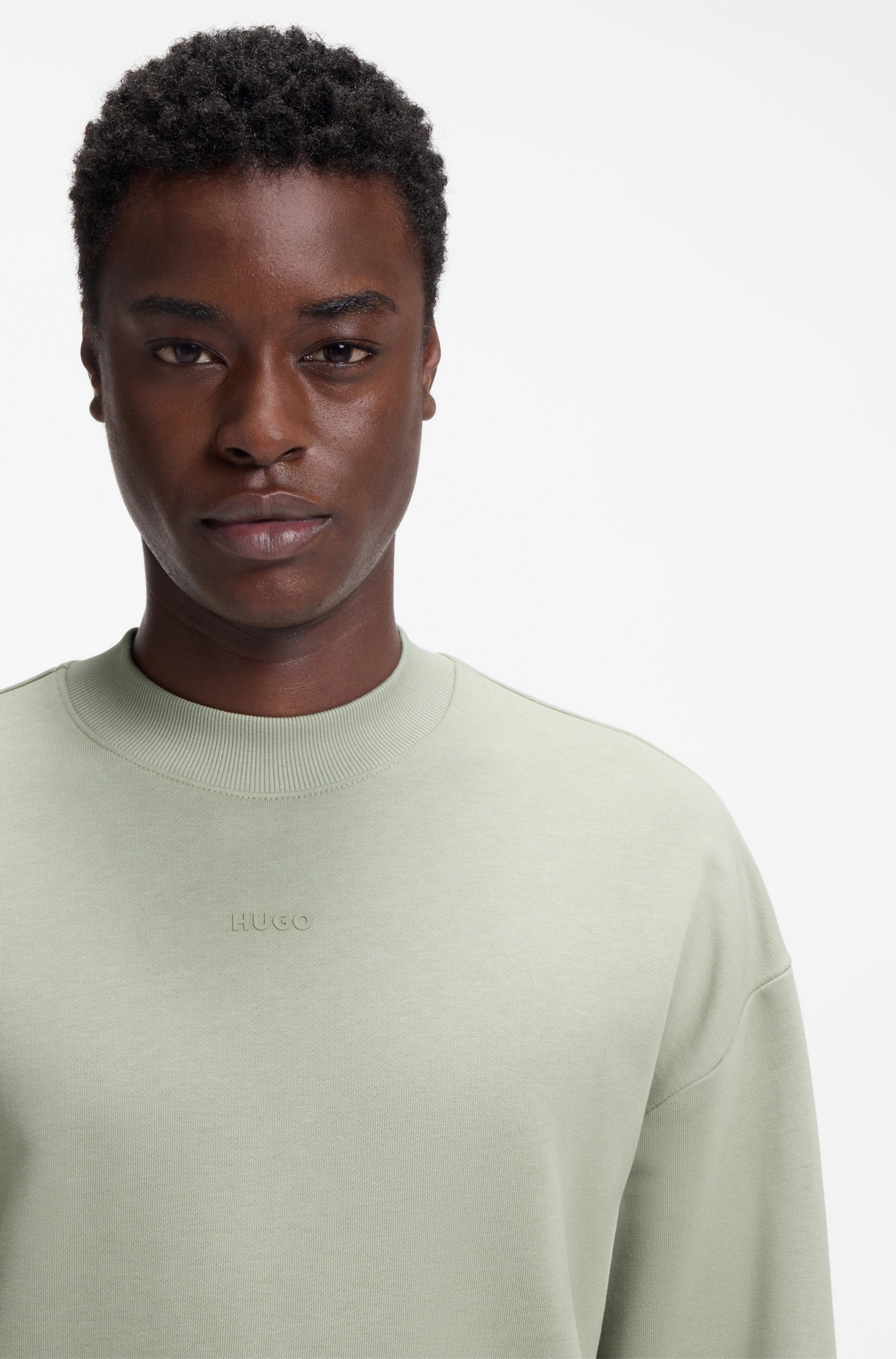 HUGO Sweatshirt Dapocrew Rundhalsausschnitt, Relaxed Fit, Logo-Druck