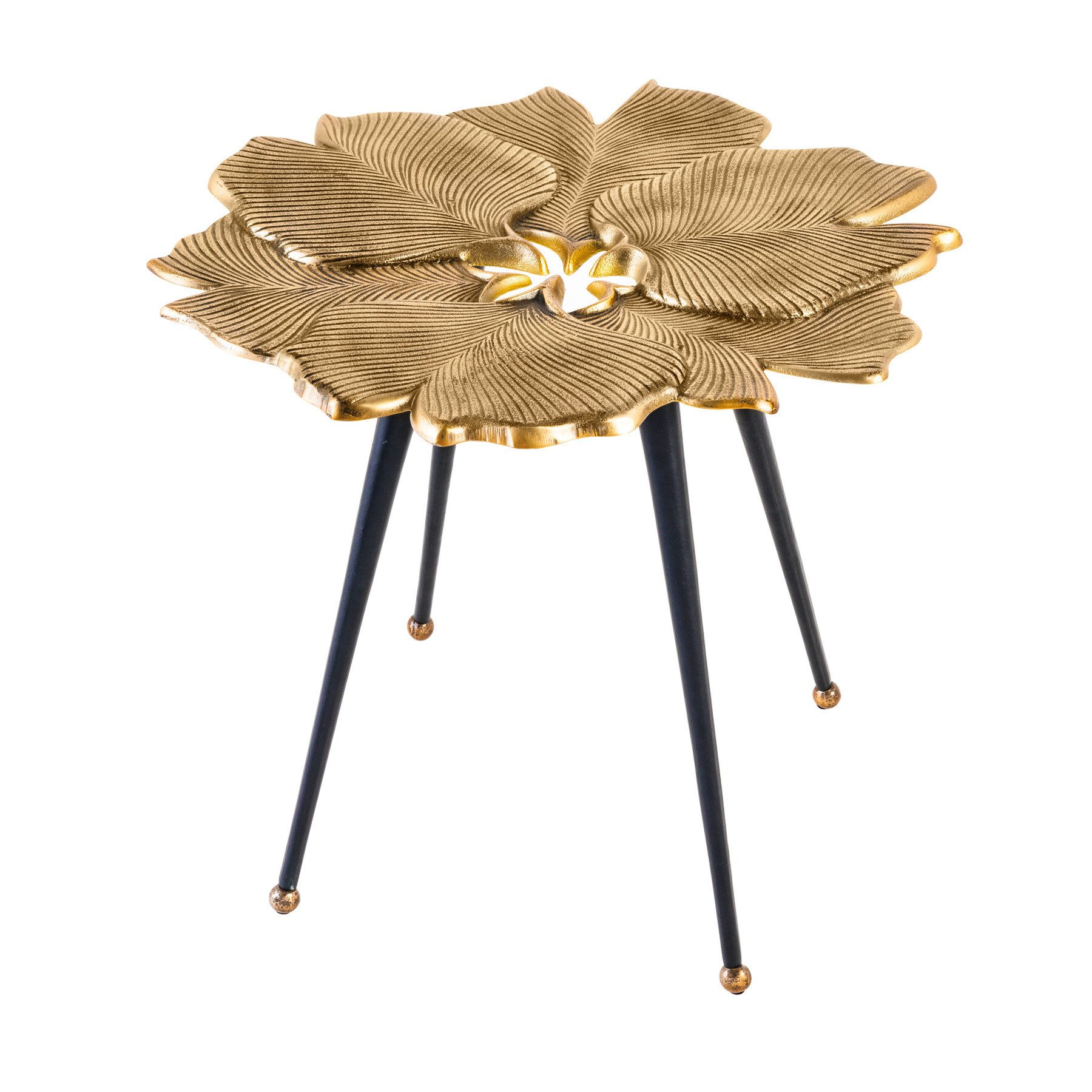 riess-ambiente Beistelltisch GINKGO LEAFS 60cm gold günstig online kaufen