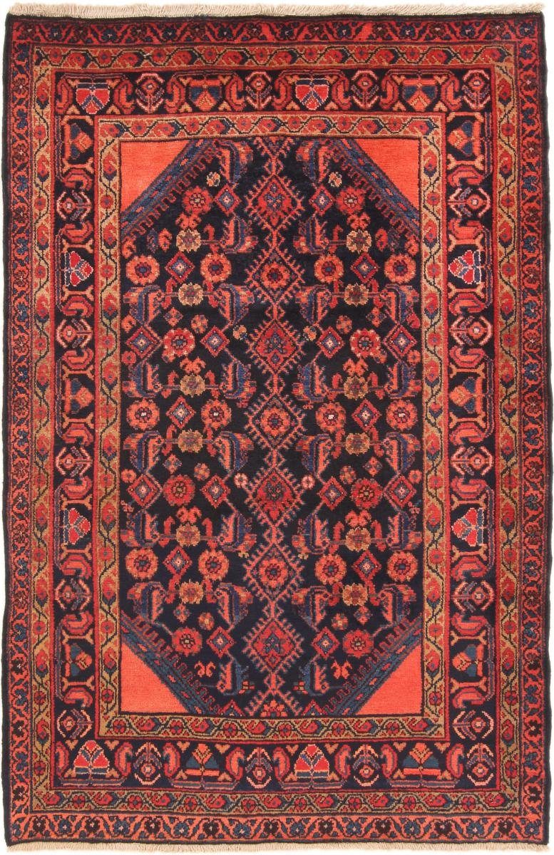 Orientteppich Hamadan 110x166 Handgeknüpfter Orientteppich / Perserteppich, Nain Trading, rechteckig, Höhe: 8 mm